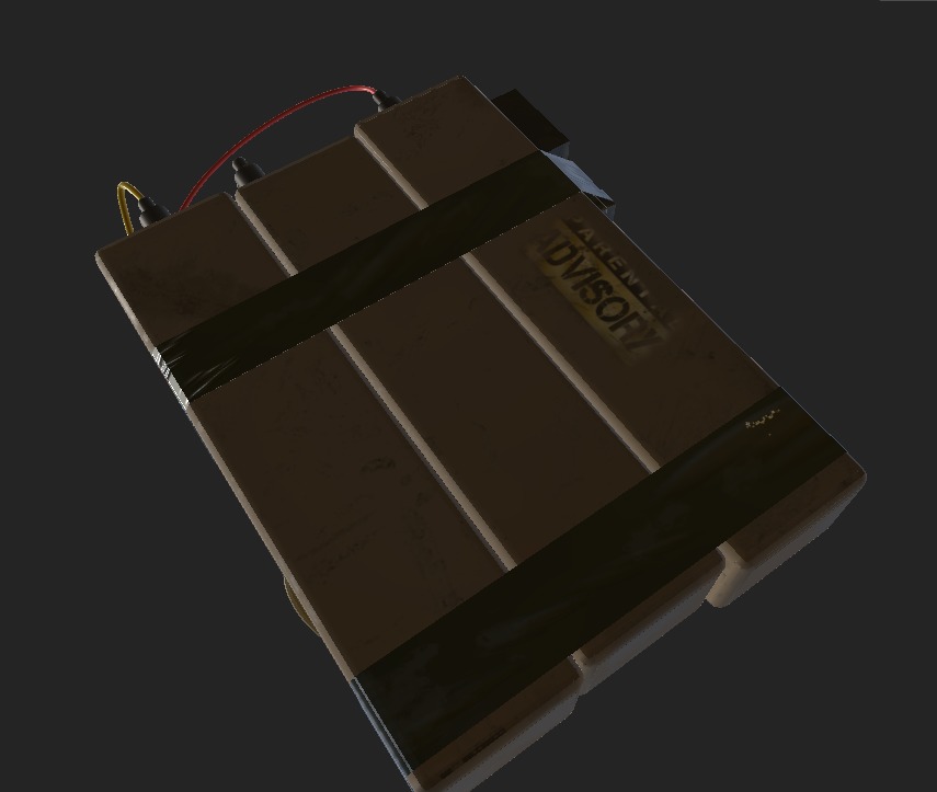 C4 Bomb CSGO Low-poly 3D model_4