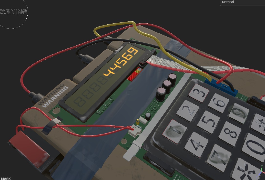 C4 Bomb CSGO Low-poly 3D model_5