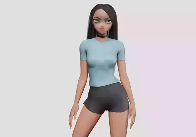 anime Standard girl V32132 