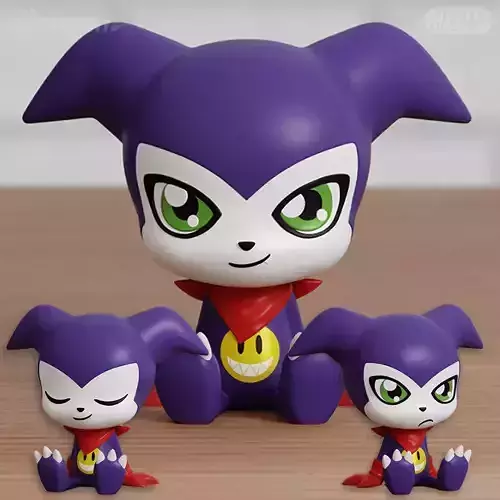 Impmon Chibi 3 models Digimon