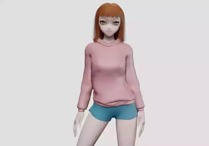 anime cute girl V31452 