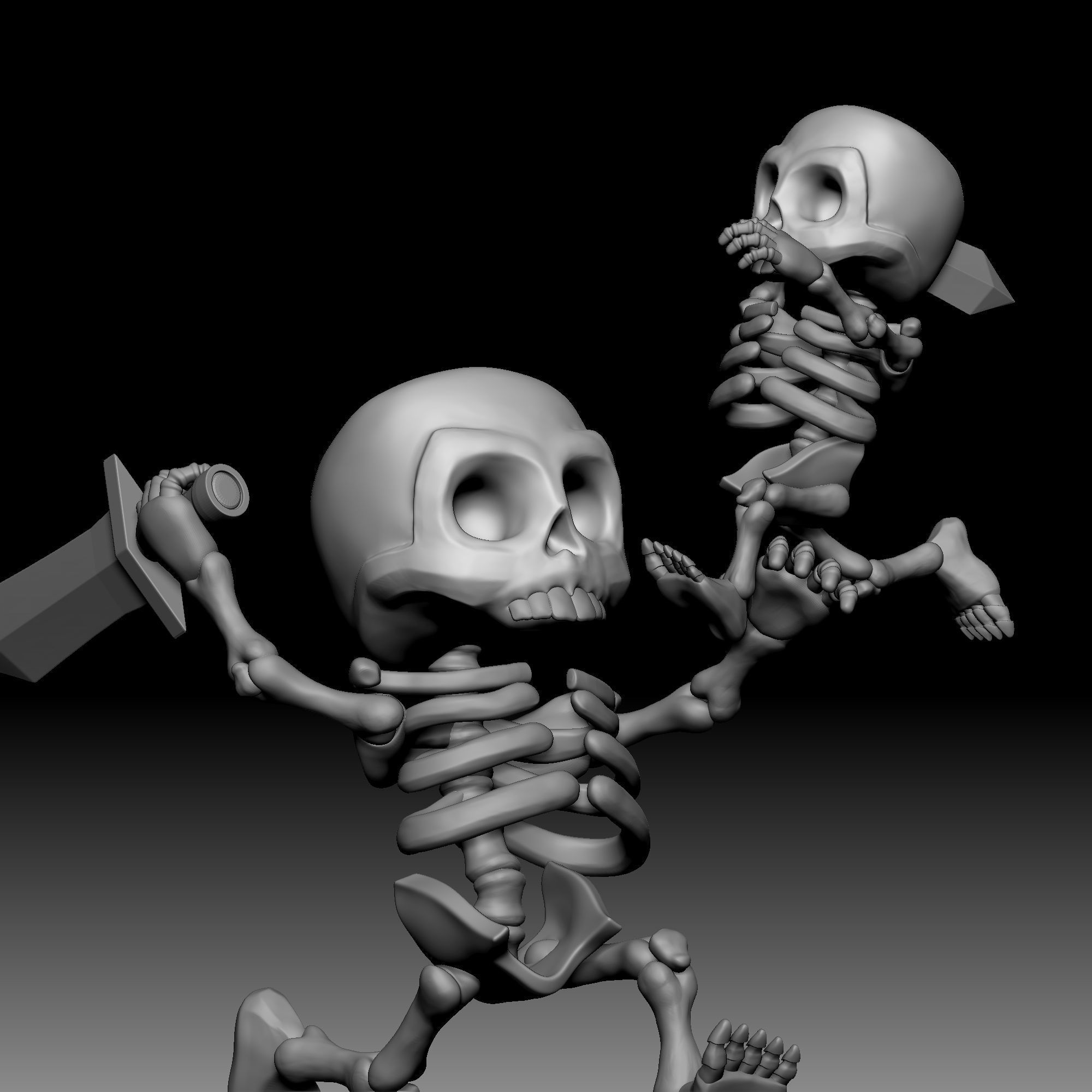 Bone man 020 3D print model_2