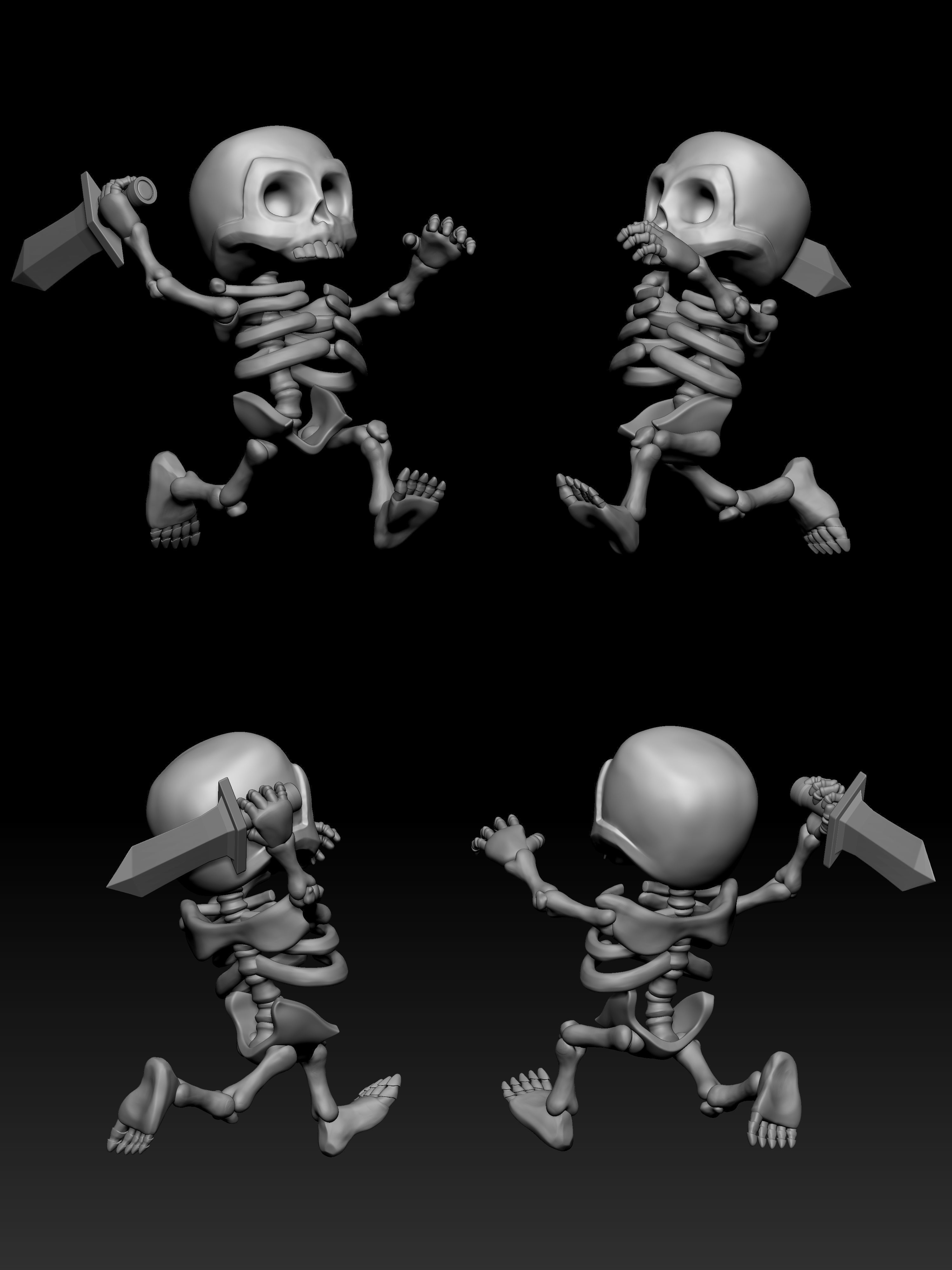 Bone man 020 3D print model_1
