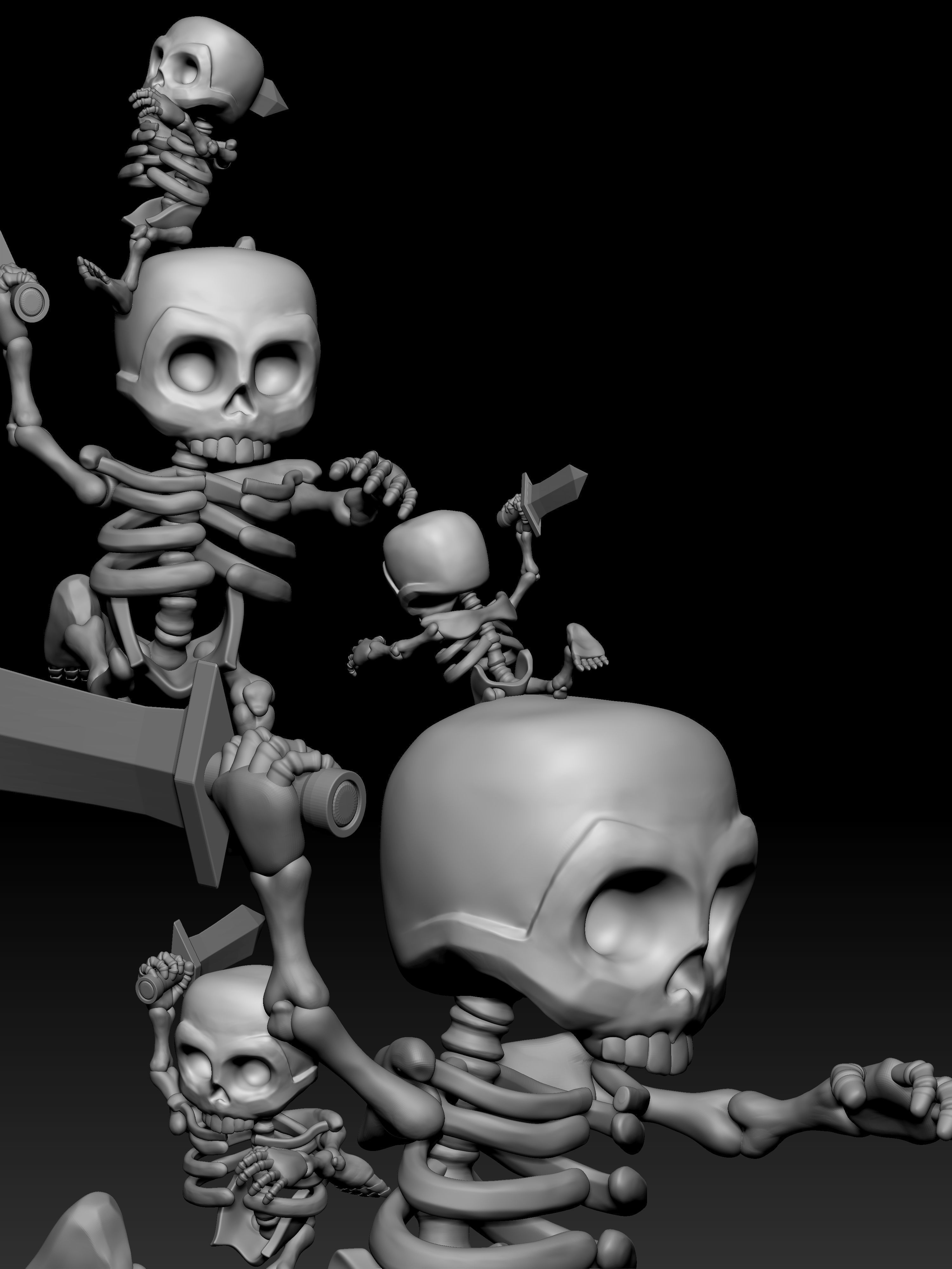 Bone man 020 3D print model_4