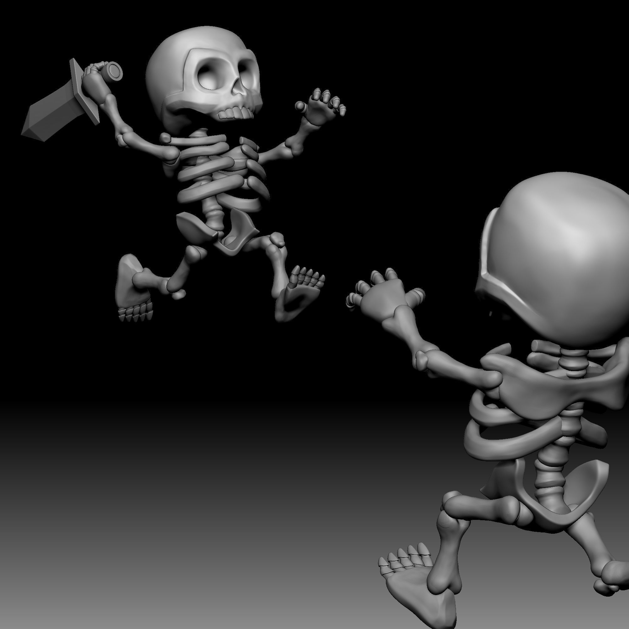 Bone man 020 3D print model_3