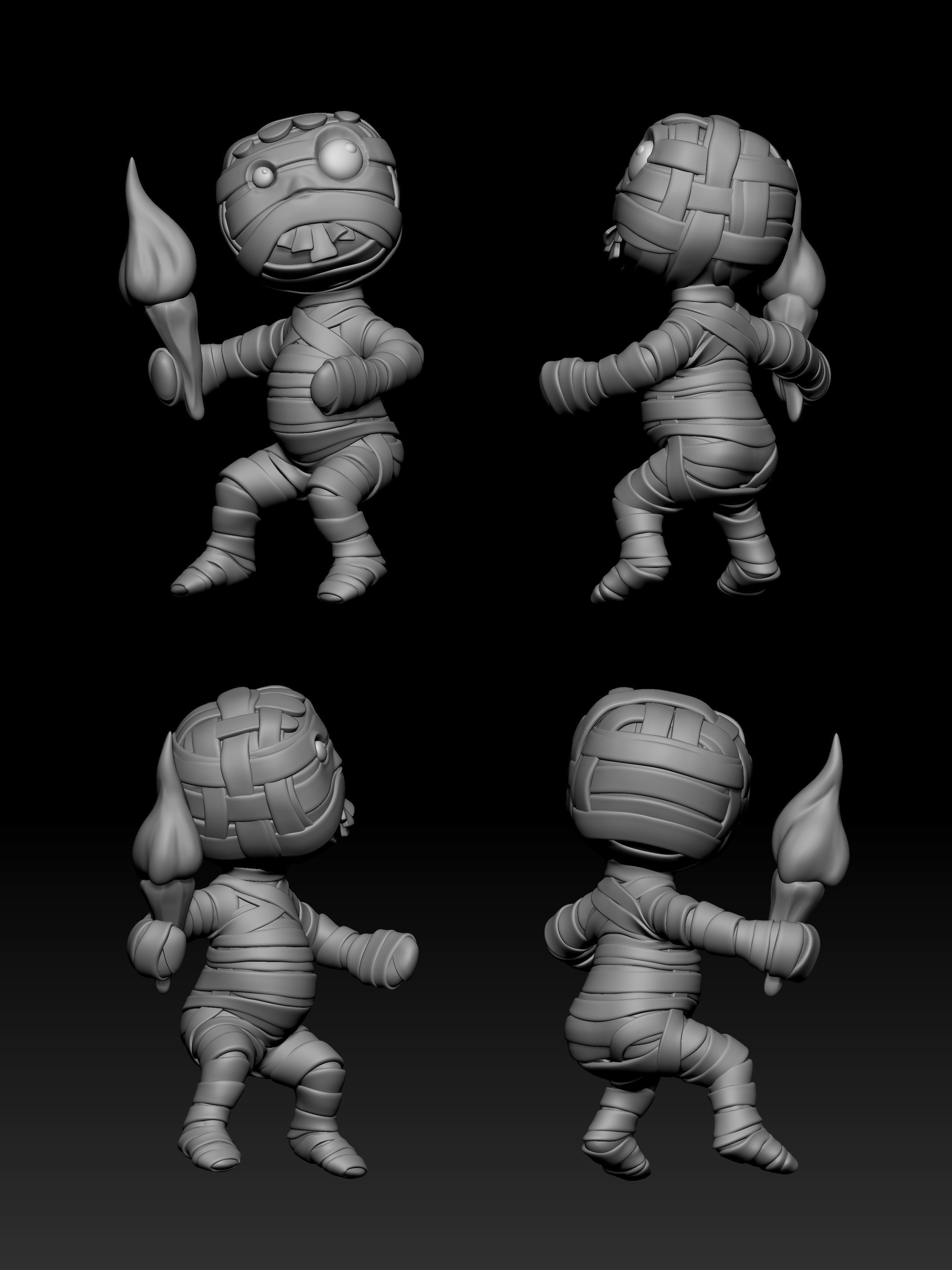 Bone man 070 3D print model_1