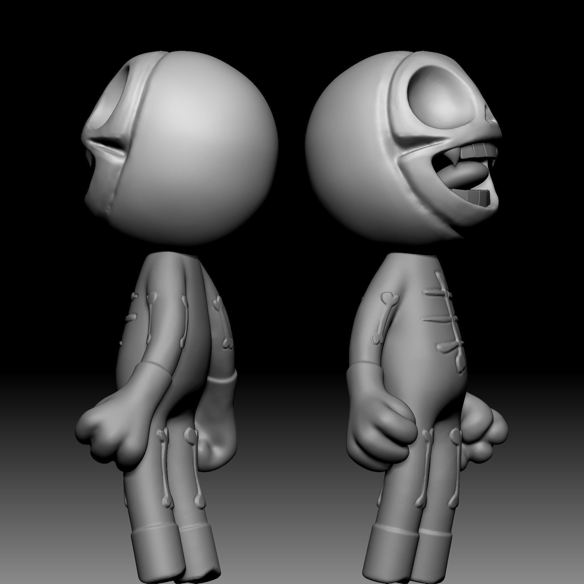 Bone man 080 3D print model_4