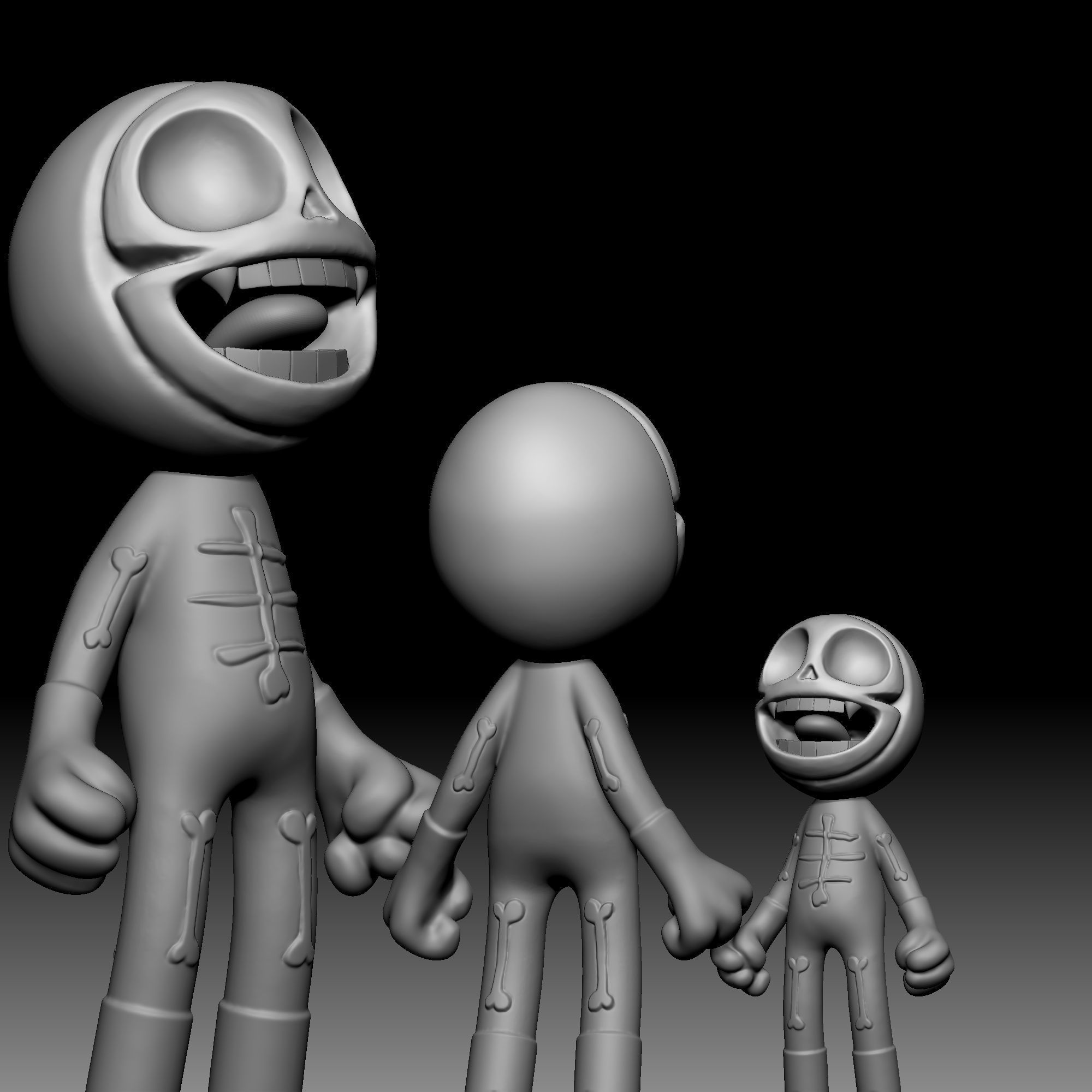 Bone man 080 3D print model_3