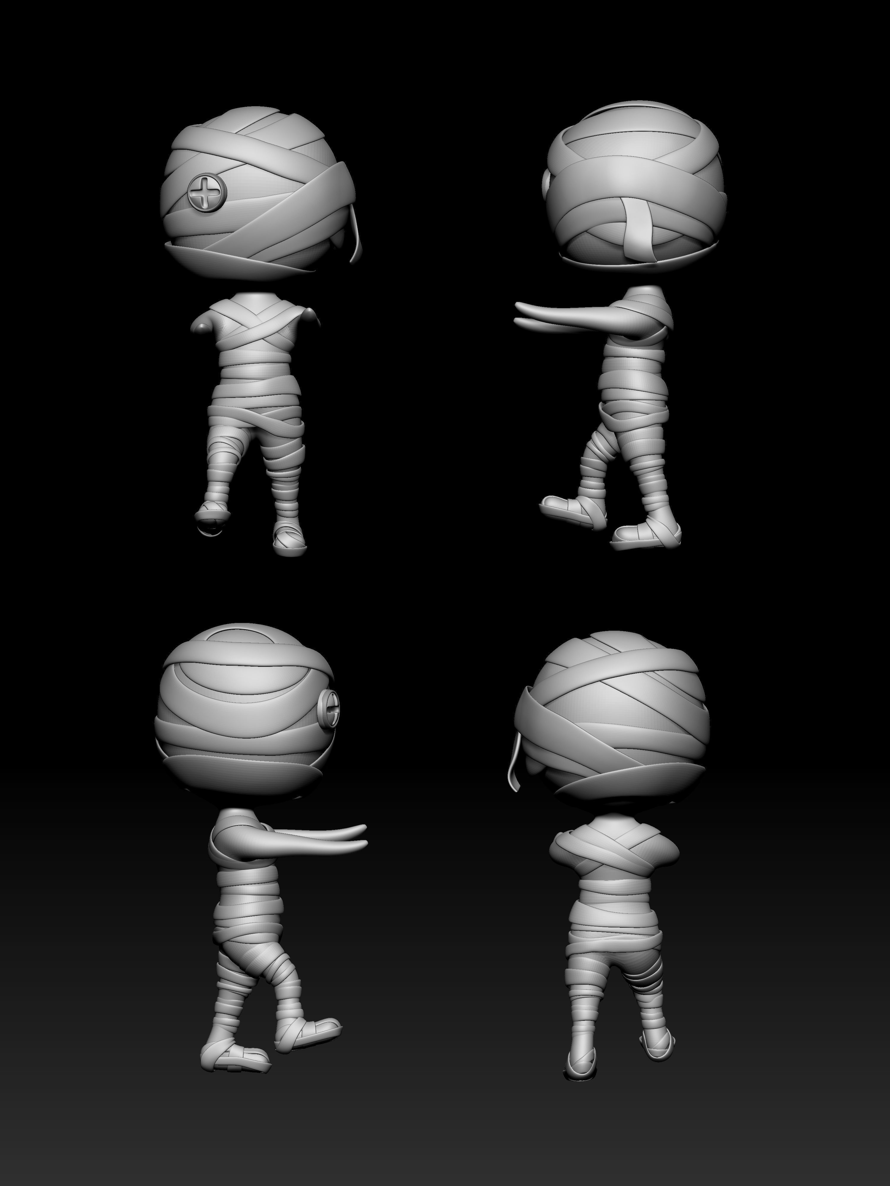 Bone man 090 3D print model_1