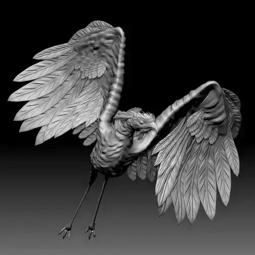 Secrectarybird 3D print model