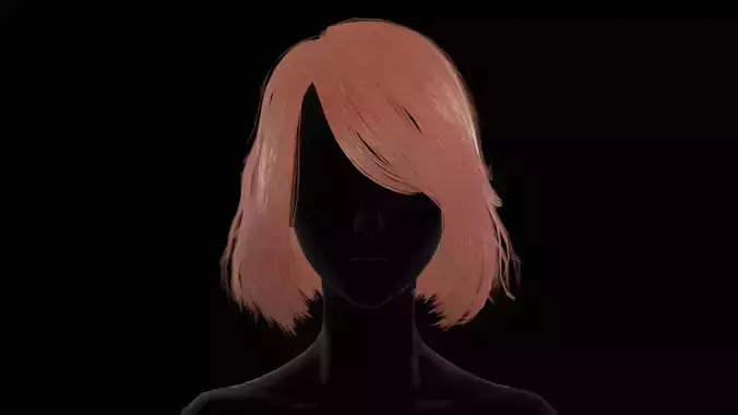 Game Real-time Woman Hairstyle
