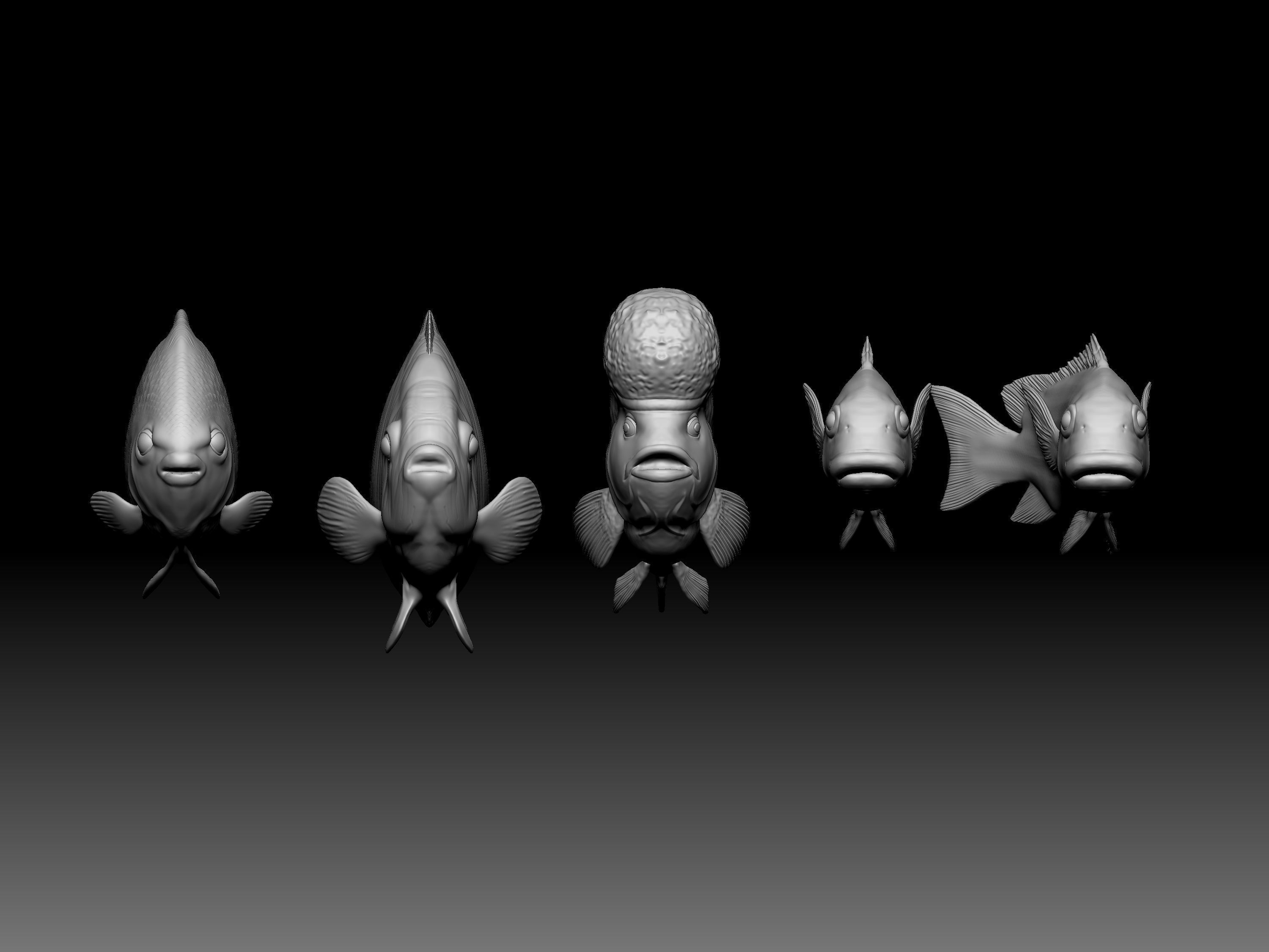 Sea fish 3D print model_1
