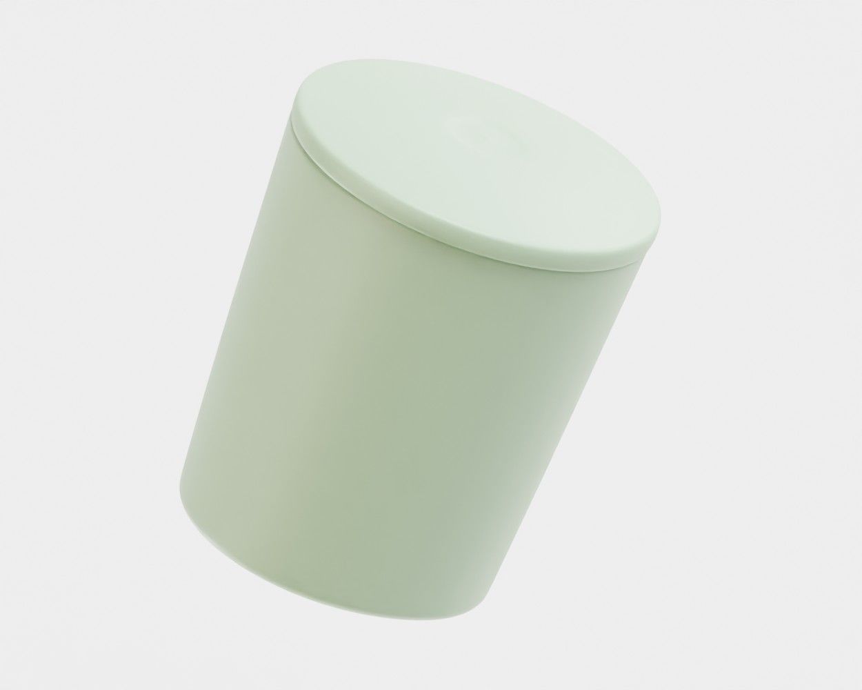 Cup with lid Low-poly 3D model_3