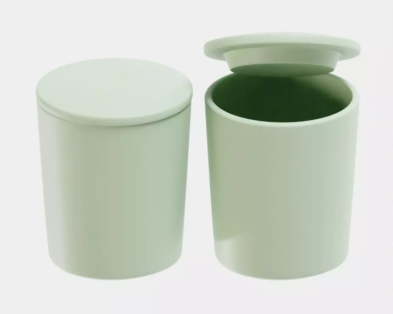 Cup with lid Low-poly 3D model_0