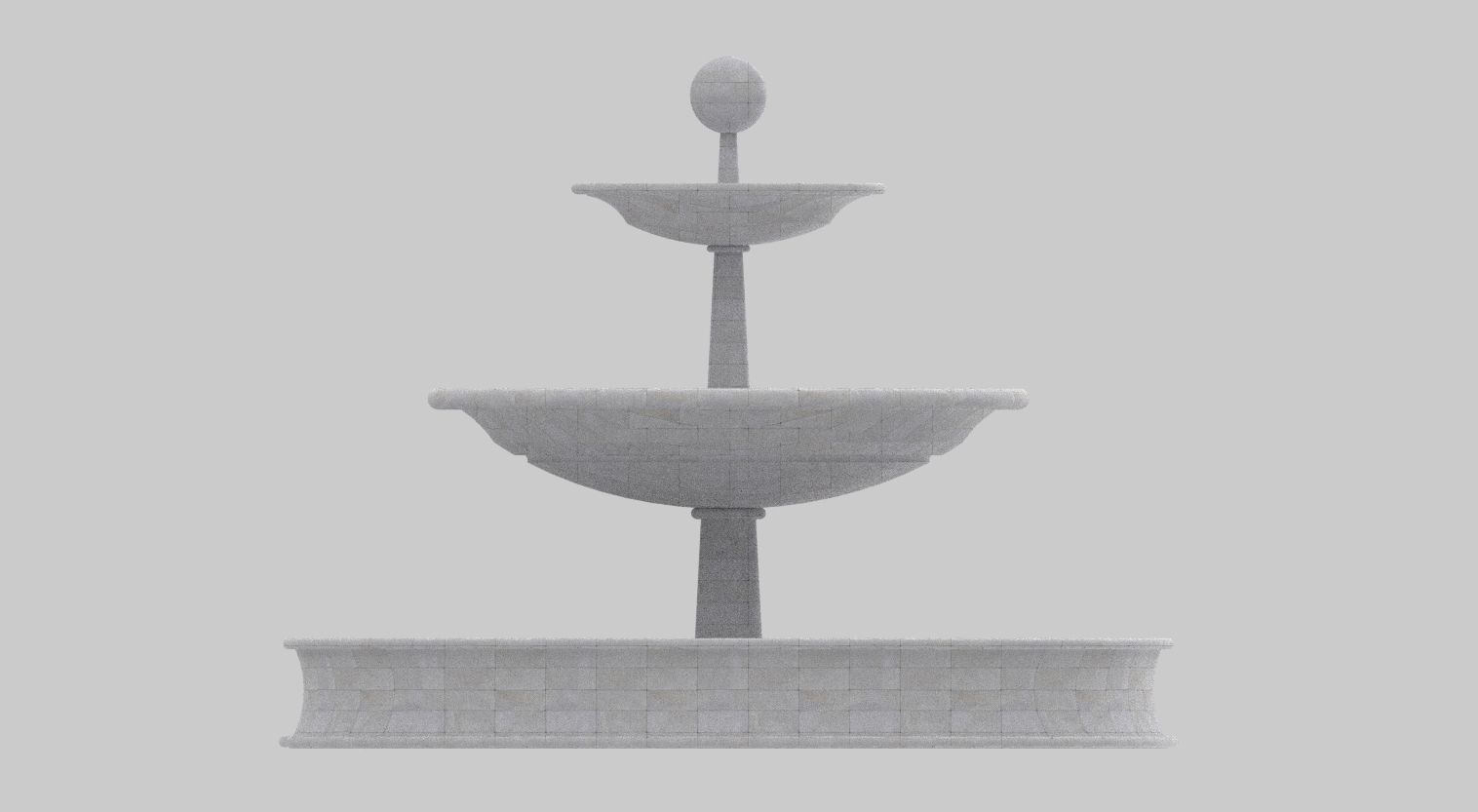 Fuente de Concreto 3D model_1