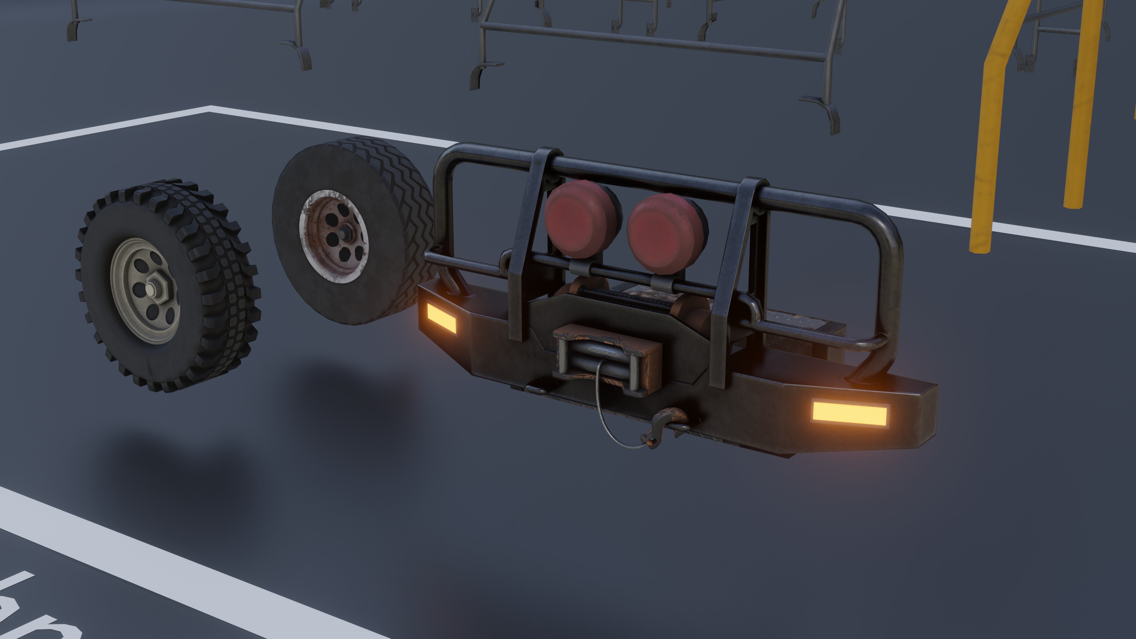 Ranover Offender With 13 Replaceable Attachments Low-poly 3D model_6