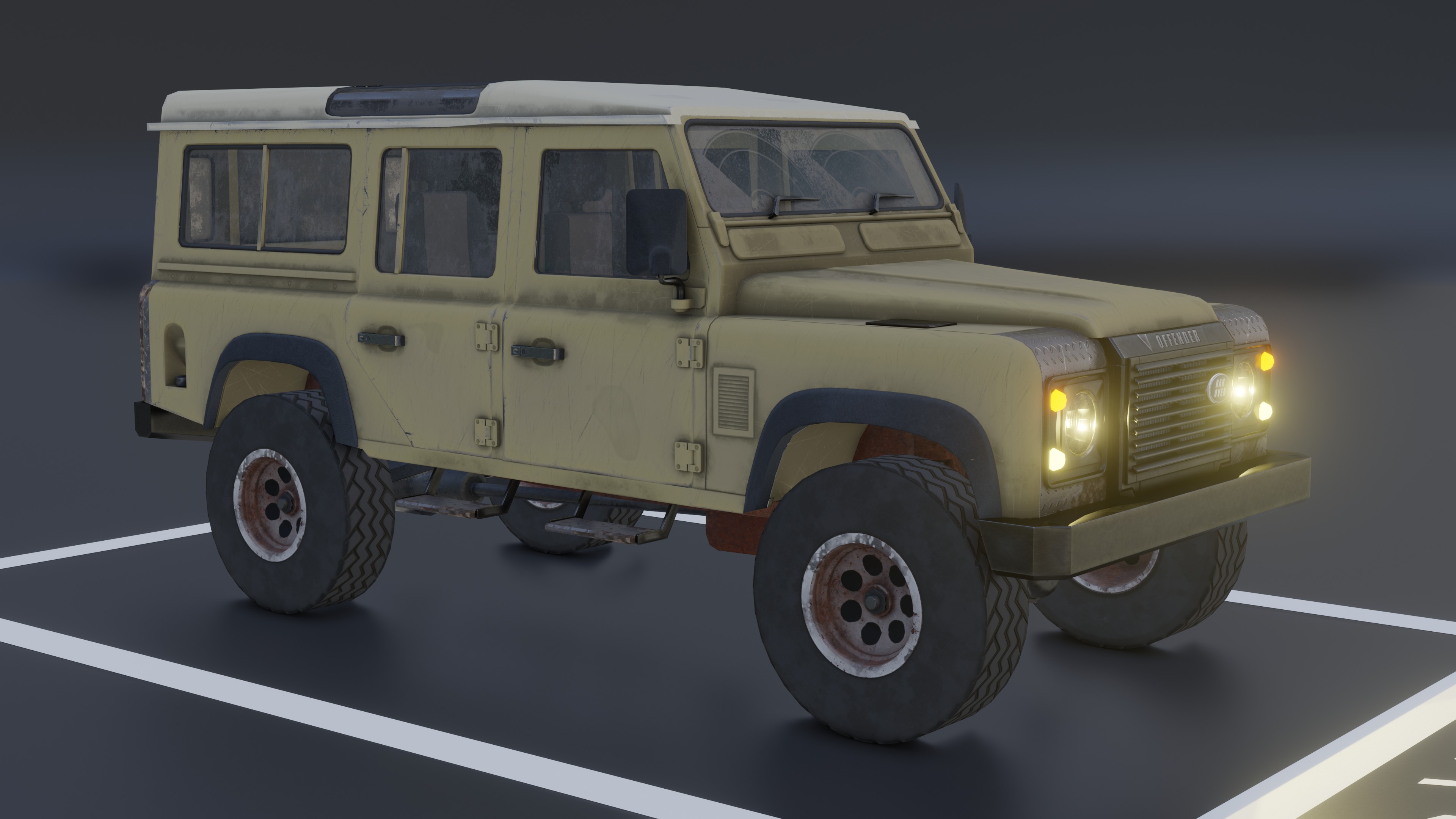 Ranover Offender With 13 Replaceable Attachments Low-poly 3D model_11