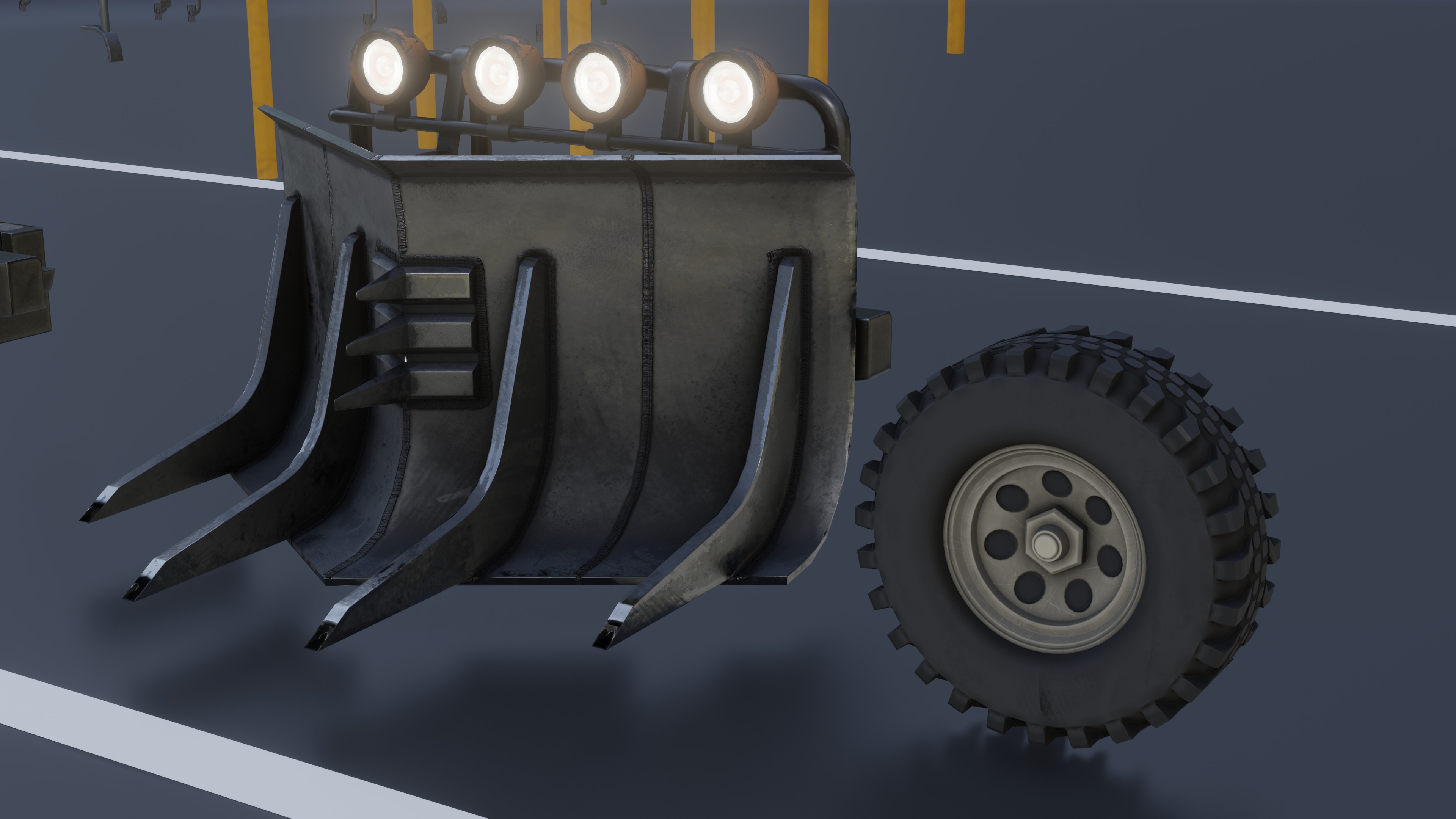 Ranover Offender With 13 Replaceable Attachments Low-poly 3D model_5