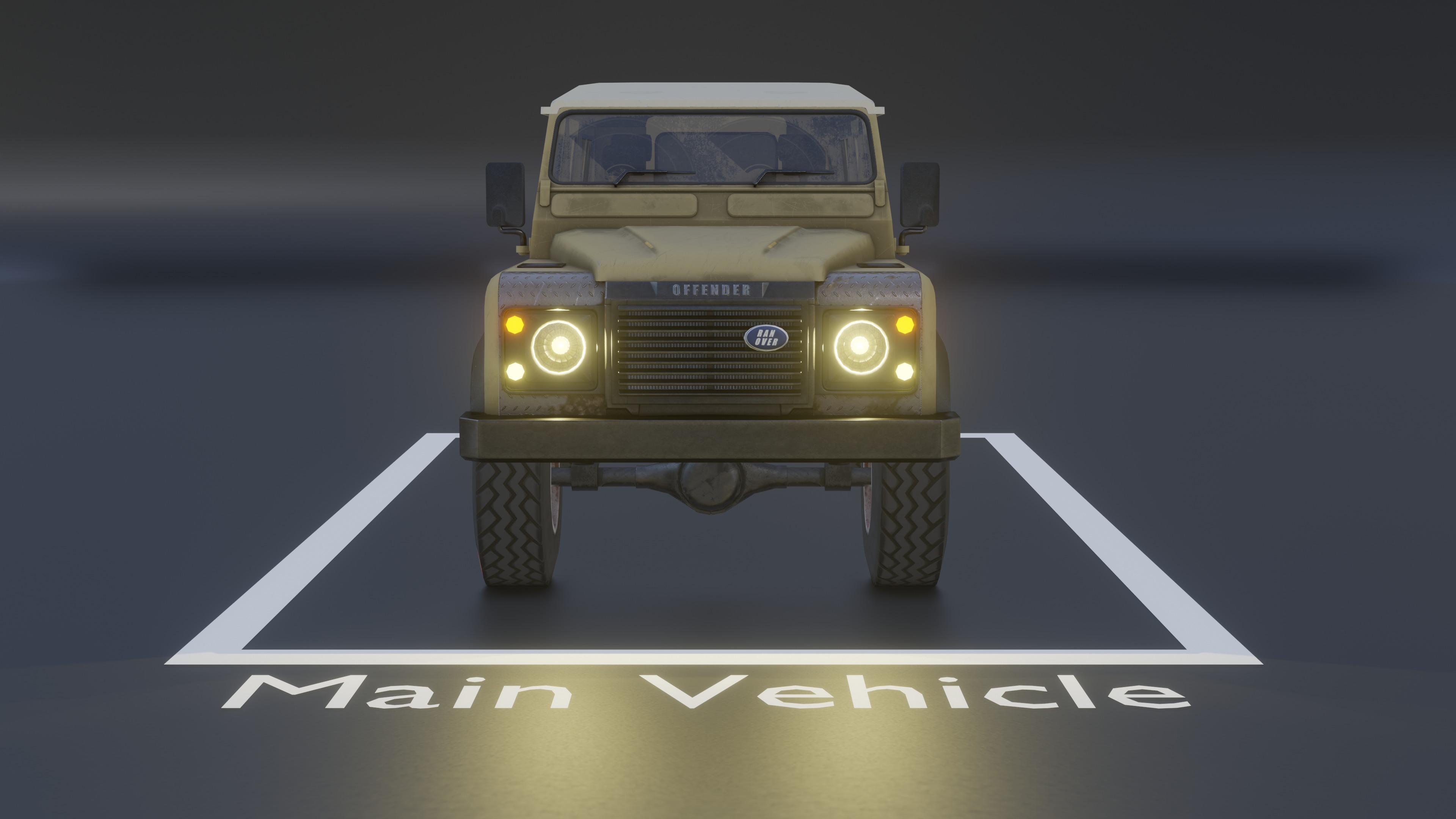 Ranover Offender With 13 Replaceable Attachments Low-poly 3D model_2