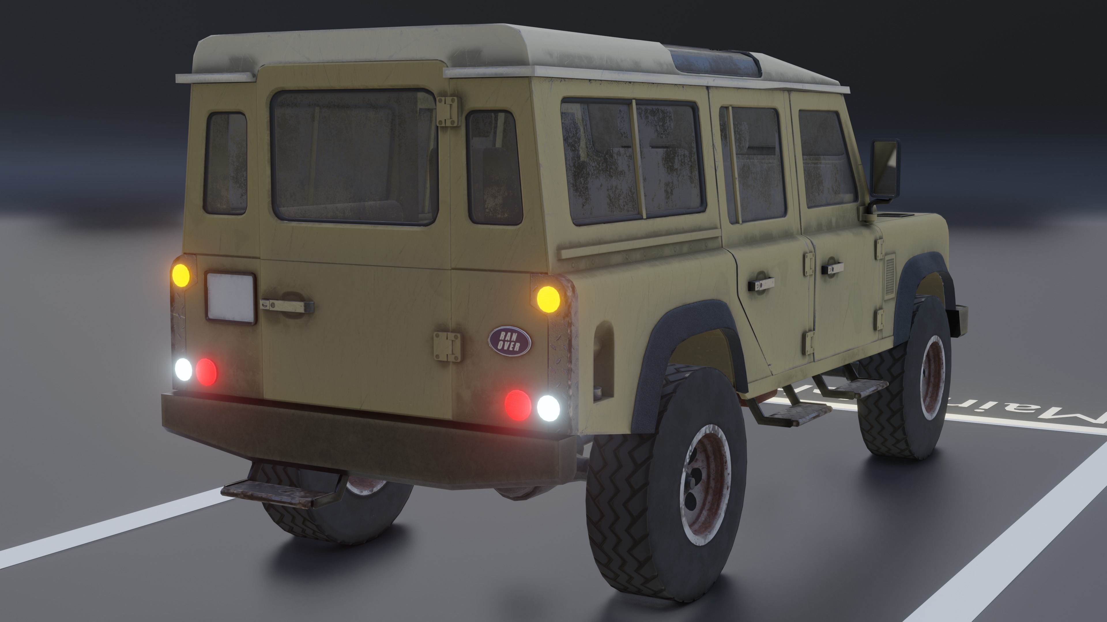 Ranover Offender With 13 Replaceable Attachments Low-poly 3D model_12