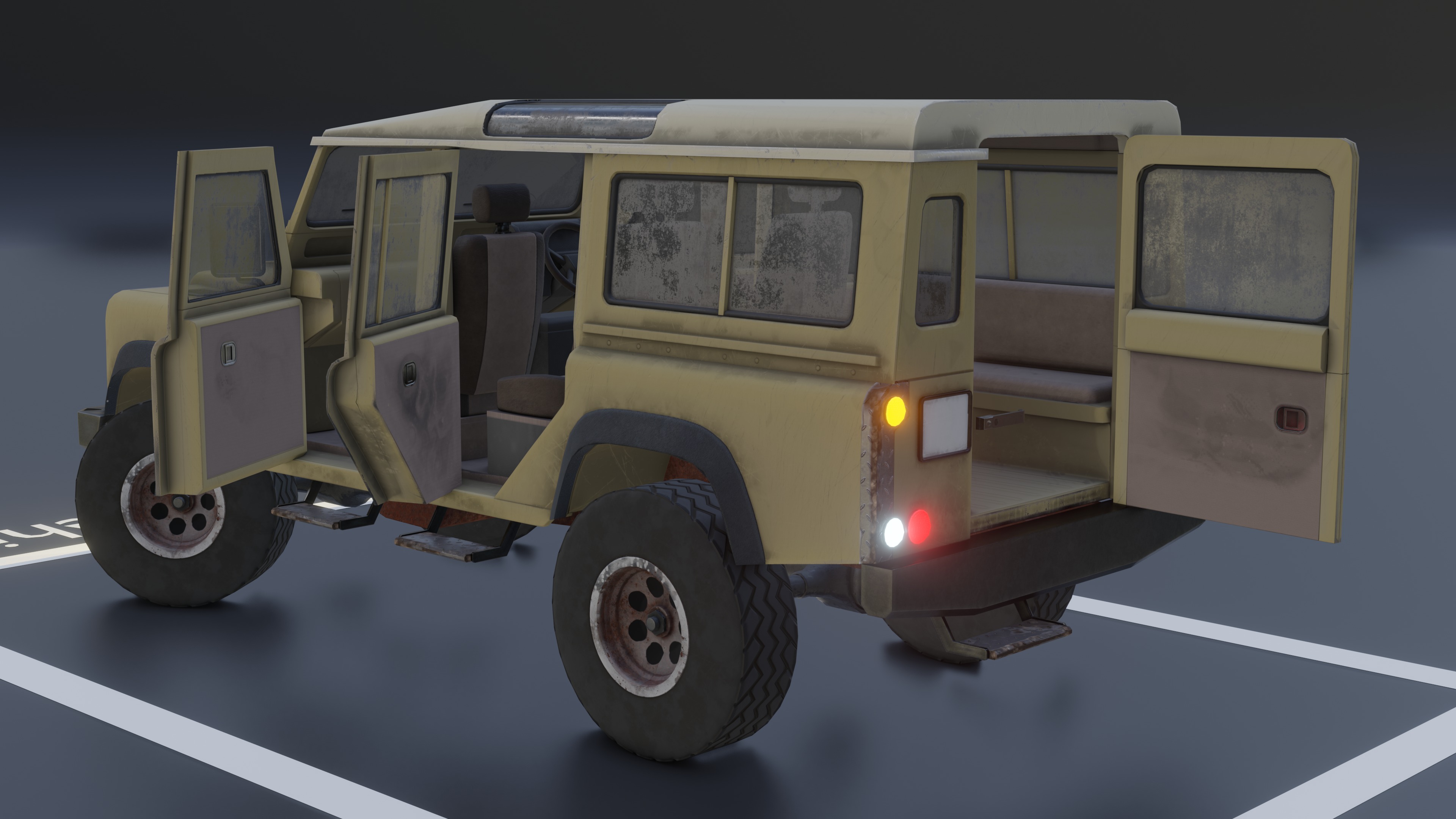 Ranover Offender With 13 Replaceable Attachments Low-poly 3D model_14