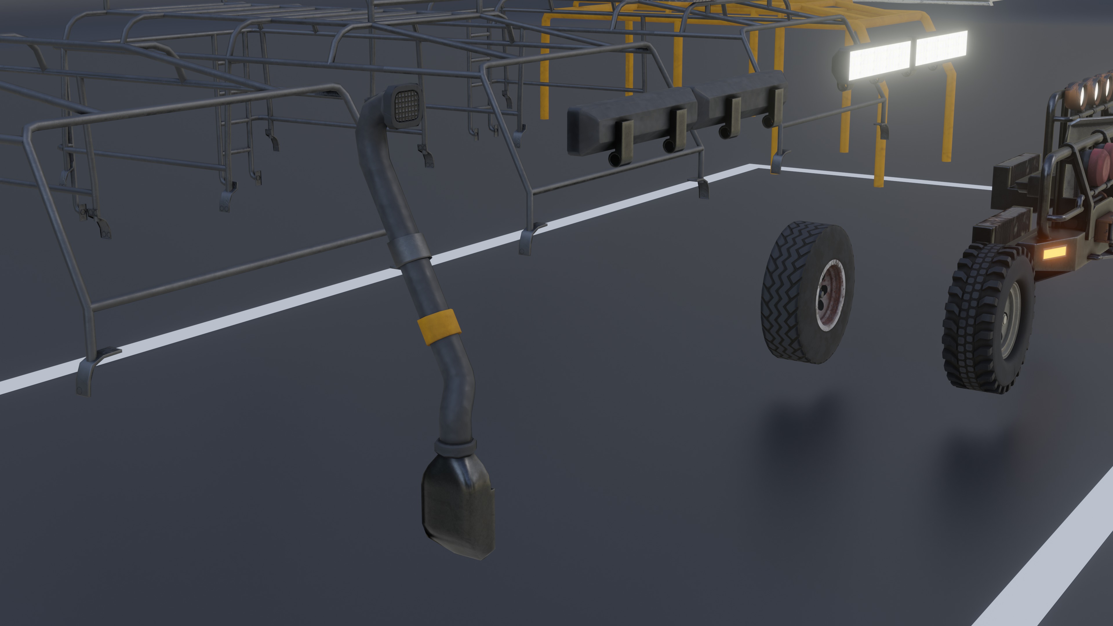 Ranover Offender With 13 Replaceable Attachments Low-poly 3D model_7