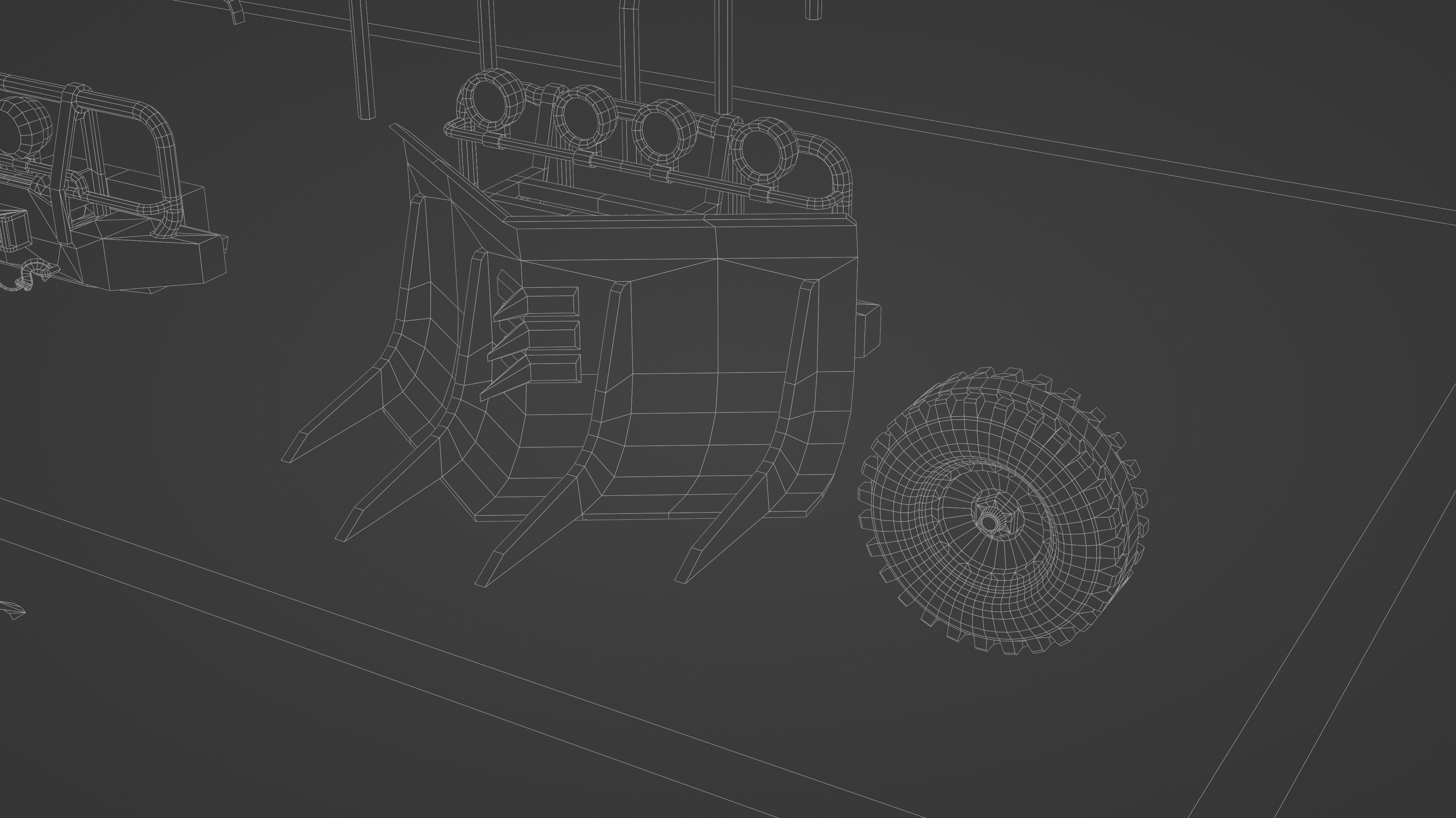 Ranover Offender With 13 Replaceable Attachments Low-poly 3D model_21