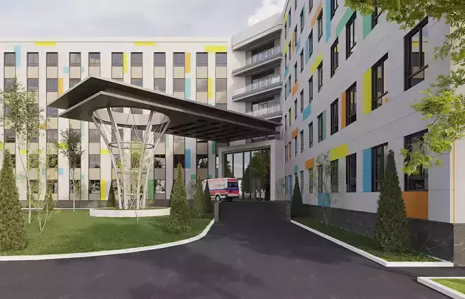 Exterior Hospital design 