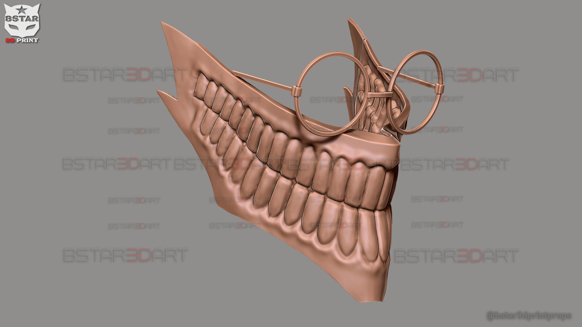 Dandadan Okarun Half Mask With Glasses - Anime Cosplay 3D model 3D ...