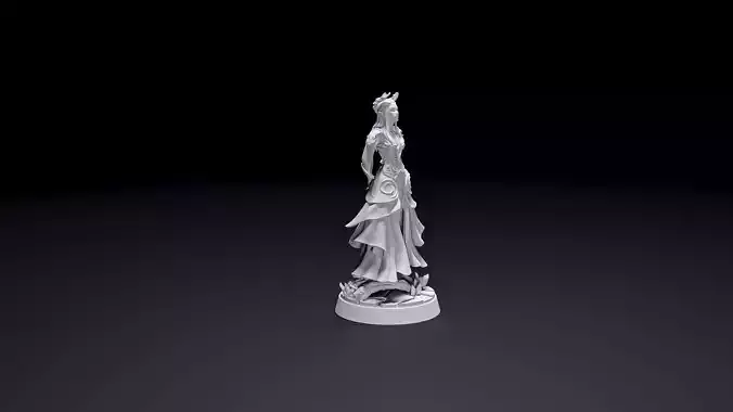 Throne of Shards - The Baroness Young Elf Female Noble 3D print model