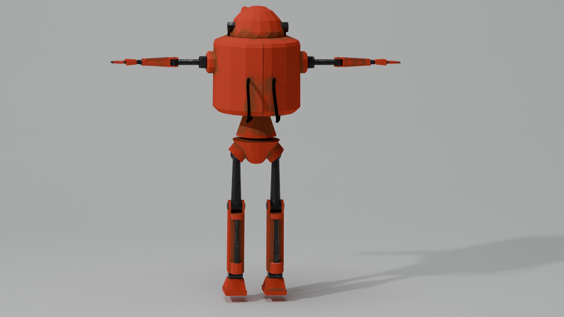 3d robot Low-poly 3D model_2