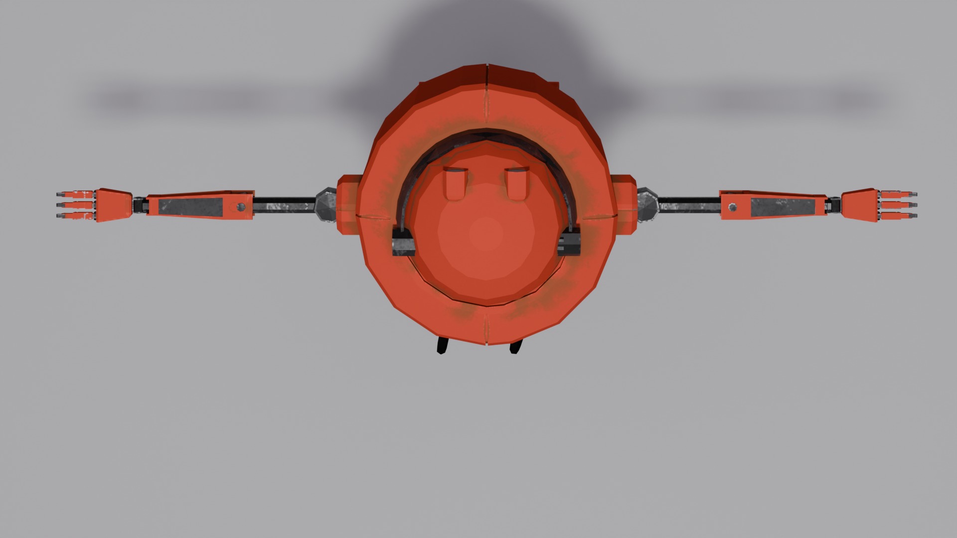 3d robot Low-poly 3D model_5