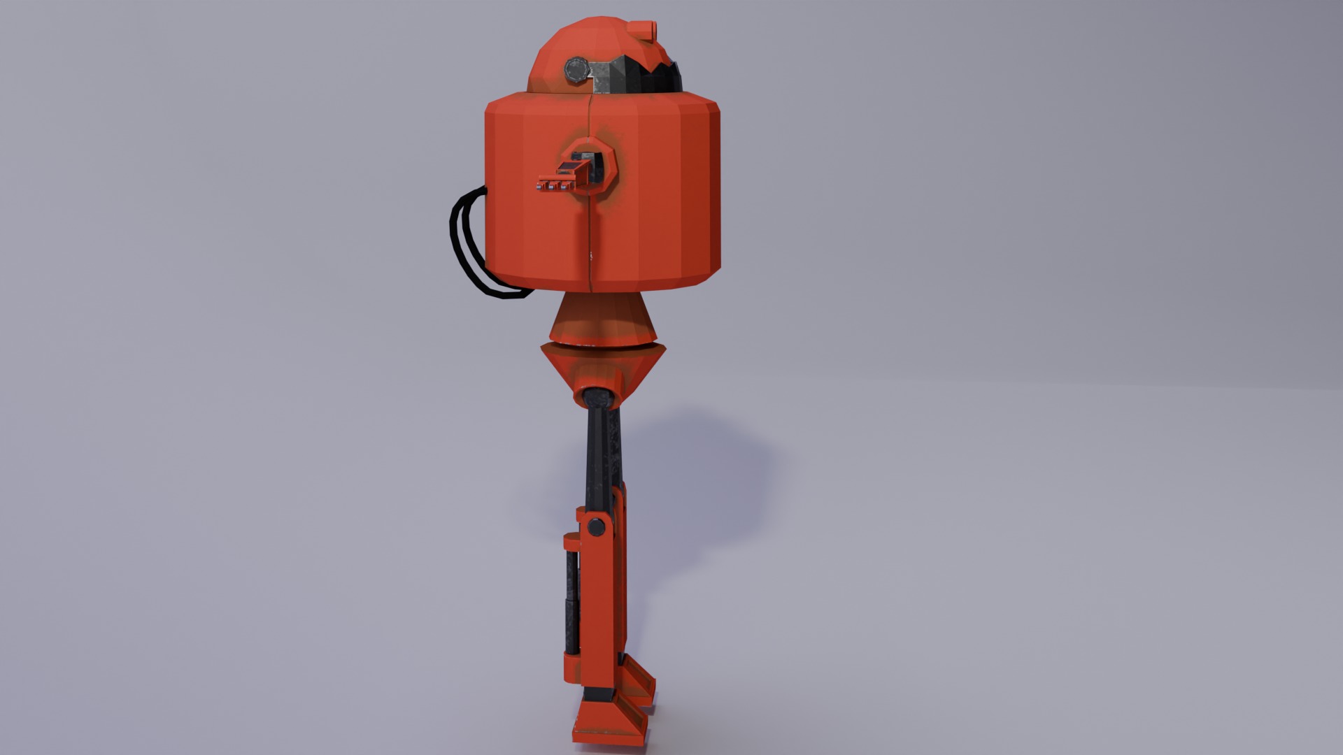 3d robot Low-poly 3D model_3