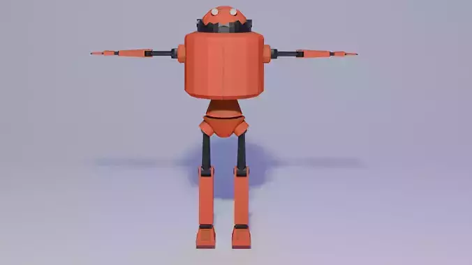 3d robot Low-poly 3D model 3d robot Low-poly 3D model