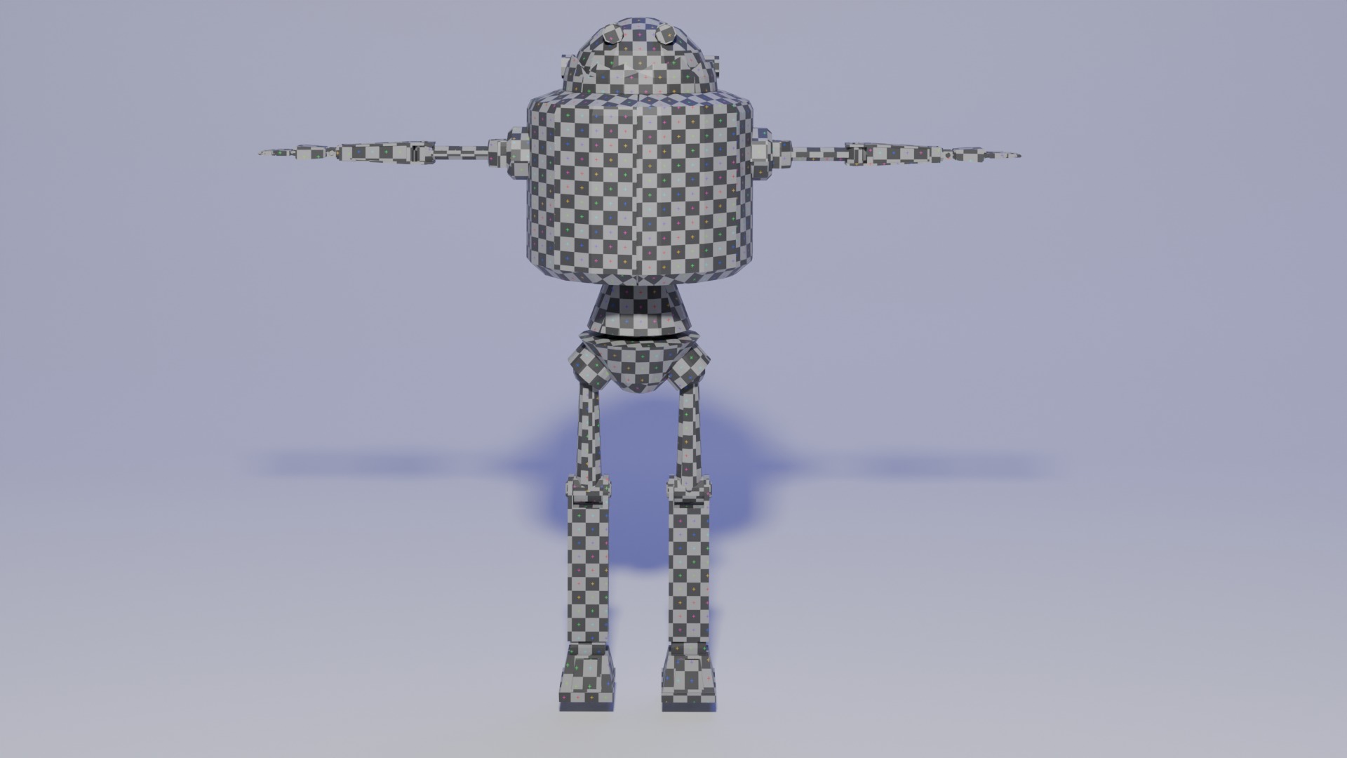 3d robot Low-poly 3D model_6