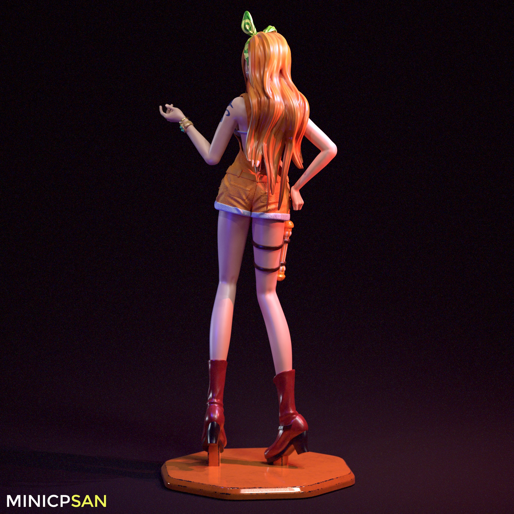 Nami Stampede Outfit 01 - One Piece Anime Figure 3D print model_3