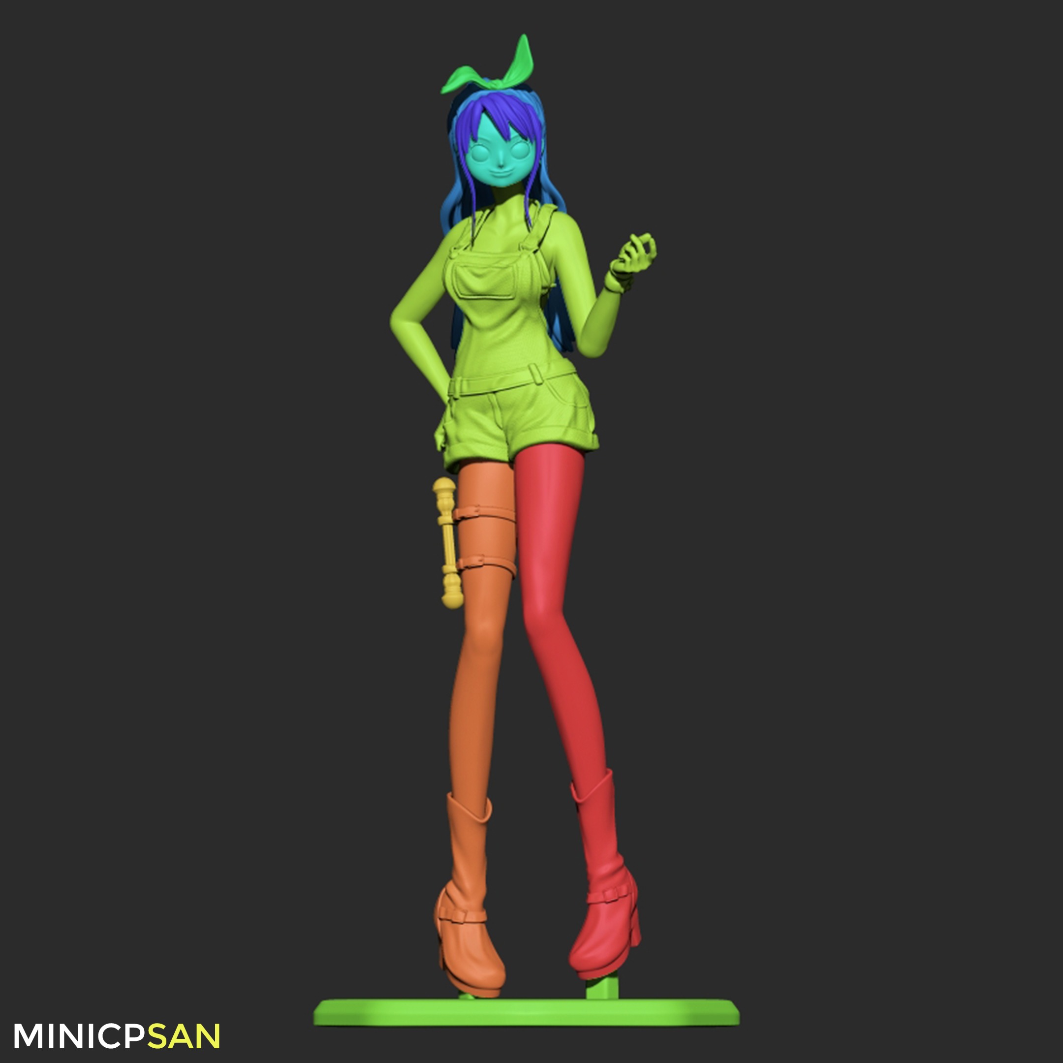 Nami Stampede Outfit 01 - One Piece Anime Figure 3D print model_14