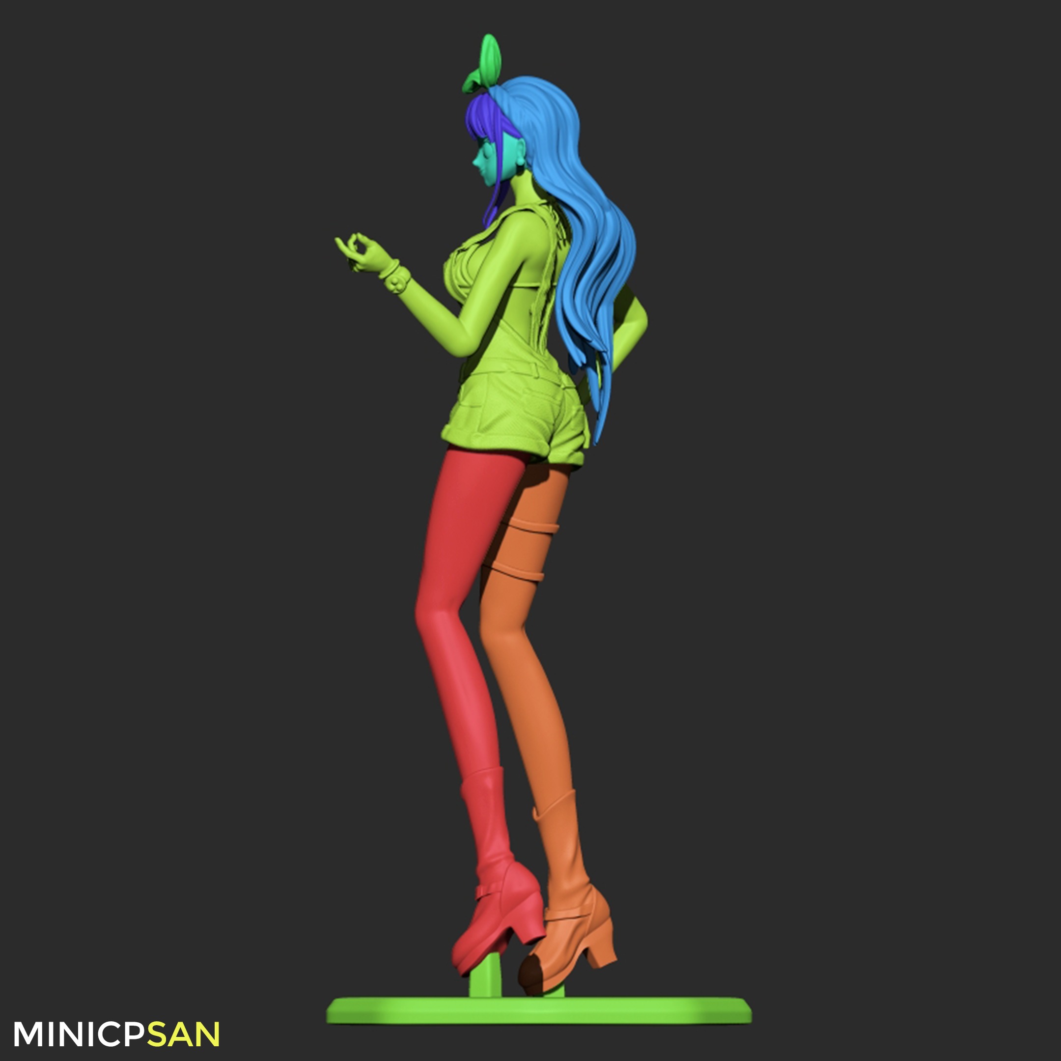Nami Stampede Outfit 01 - One Piece Anime Figure 3D print model_15