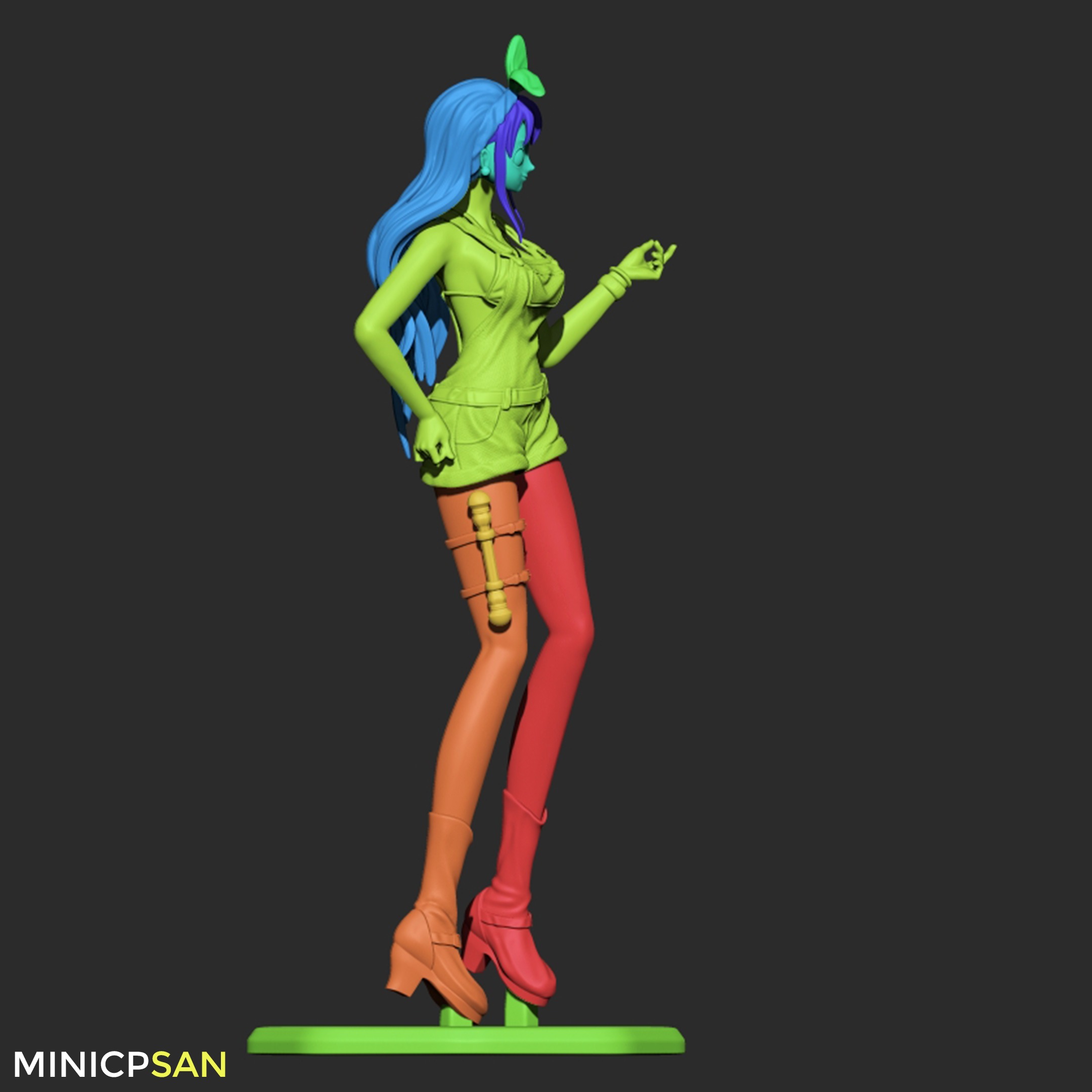 Nami Stampede Outfit 01 - One Piece Anime Figure 3D print model_16