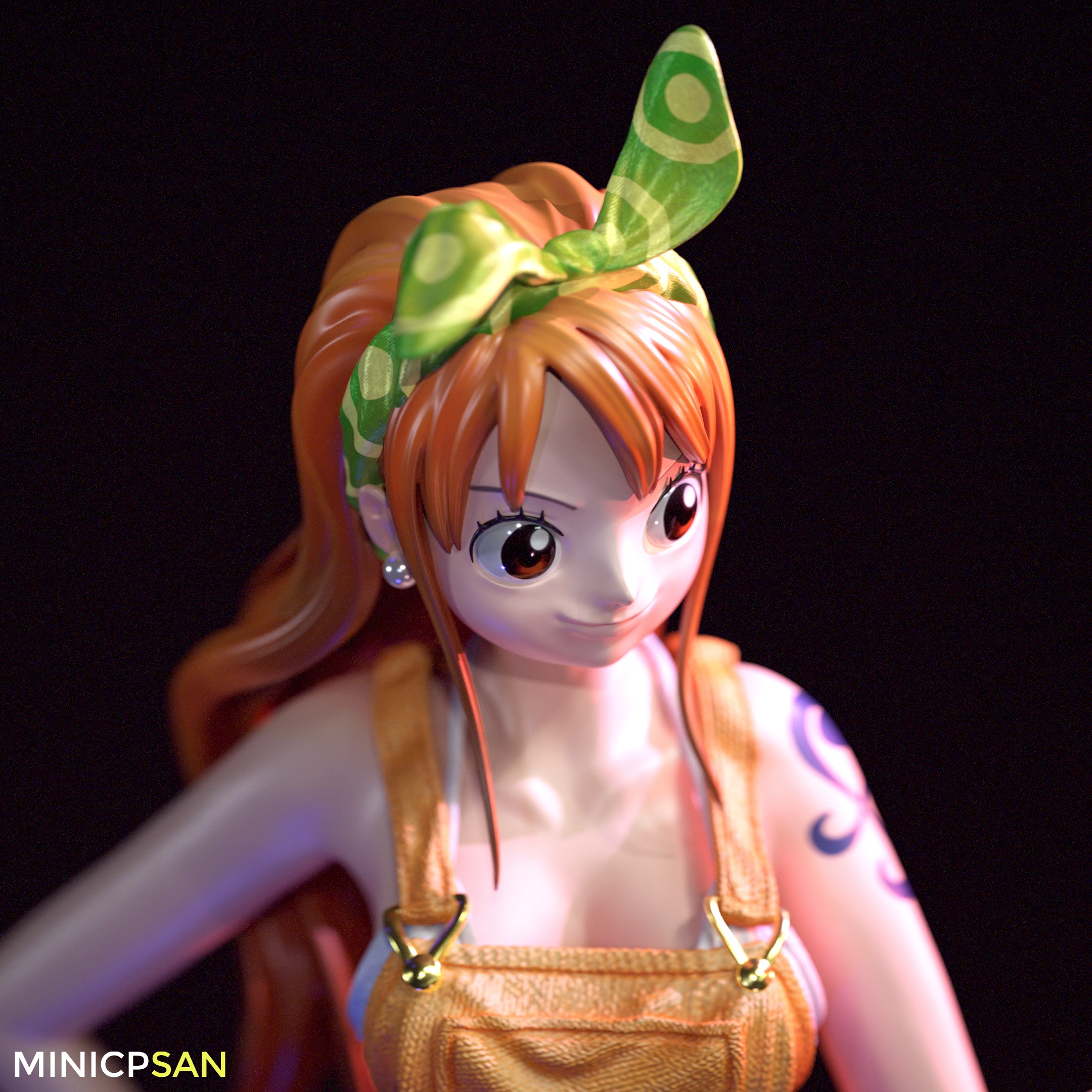 Nami Stampede Outfit 01 - One Piece Anime Figure 3D print model_9