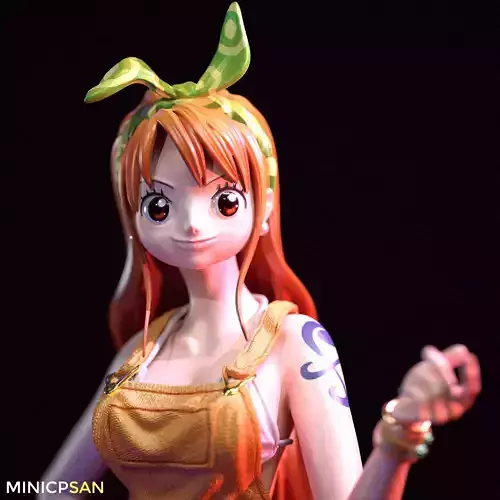 Nami Stampede Outfit 01 - One Piece Anime Figure 3D print model