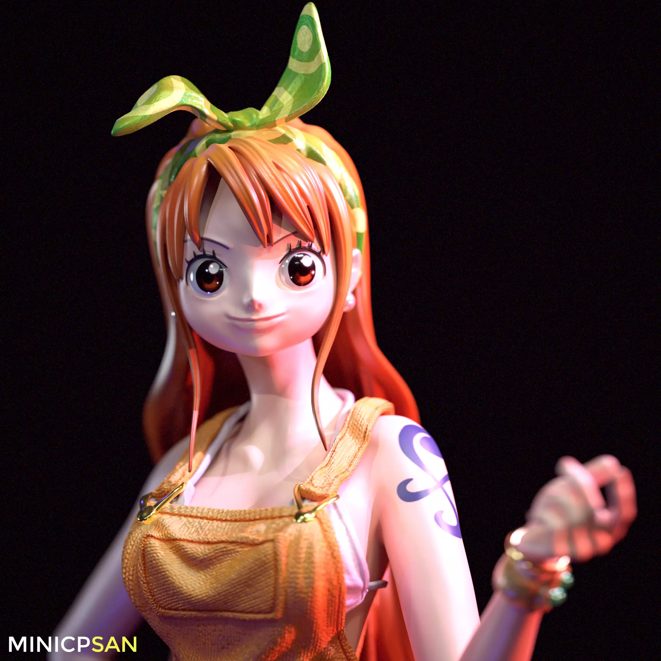 Nami Stampede Outfit 01 - One Piece Anime Figure 3D print model_0