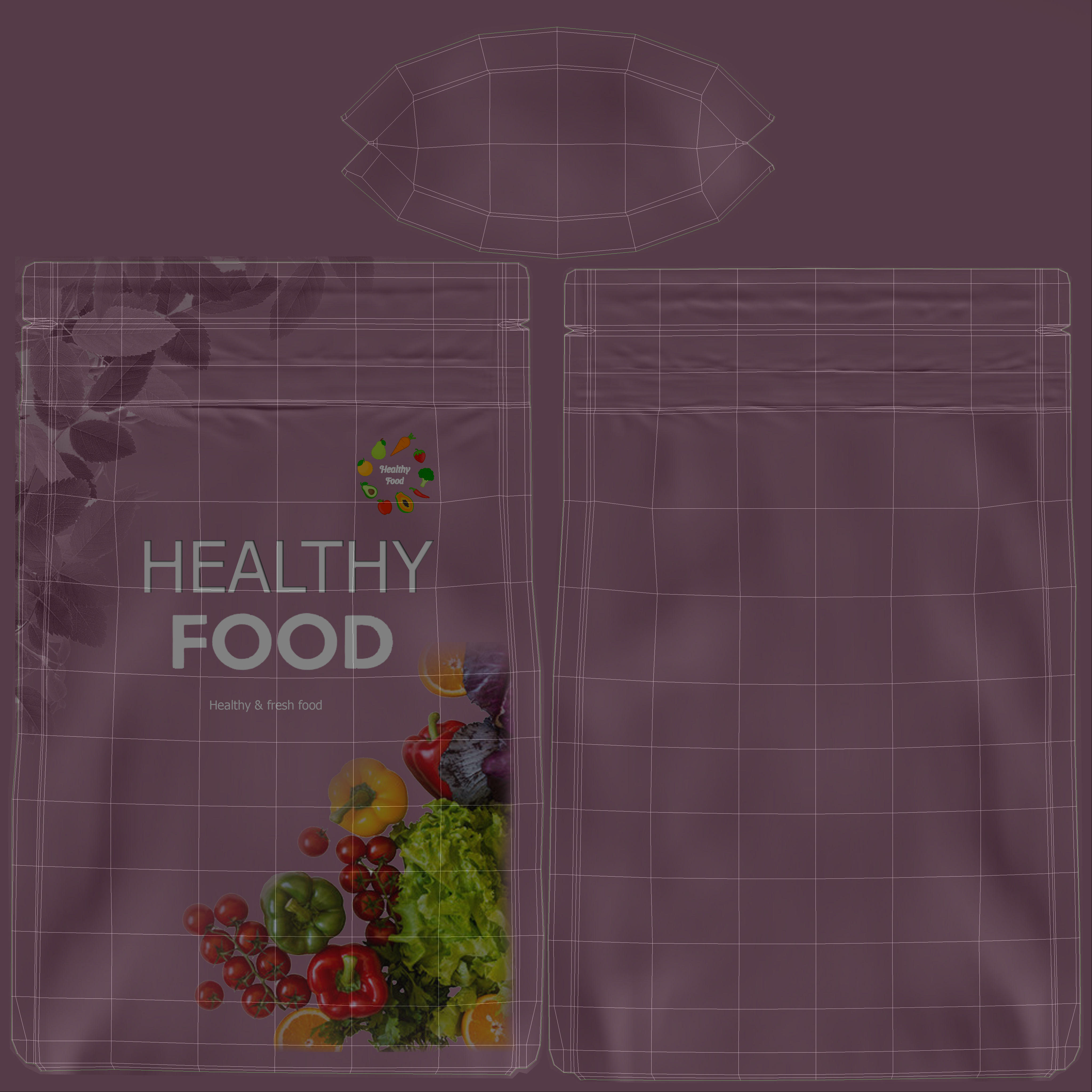 stand up pouch collection v2 PBR 3D model_19