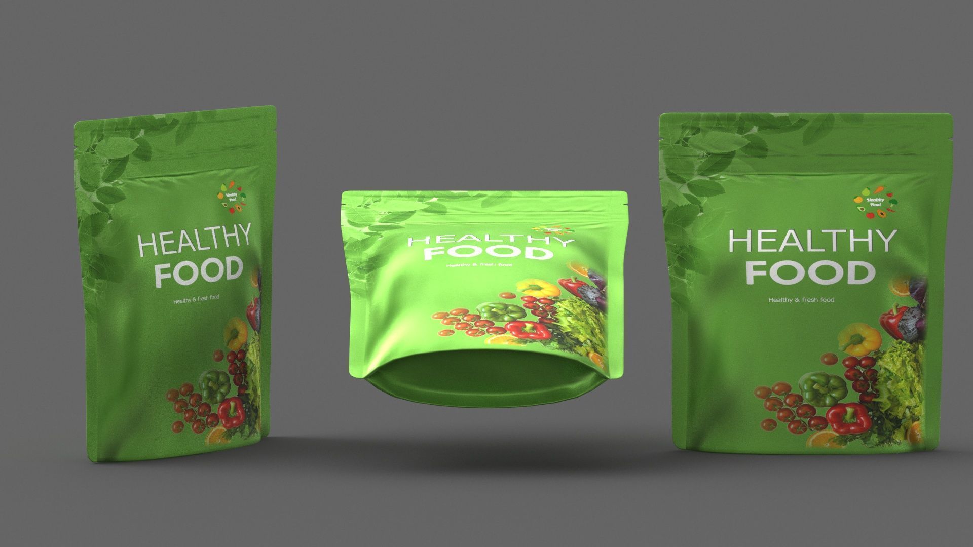 stand up pouch collection v2 PBR 3D model_4