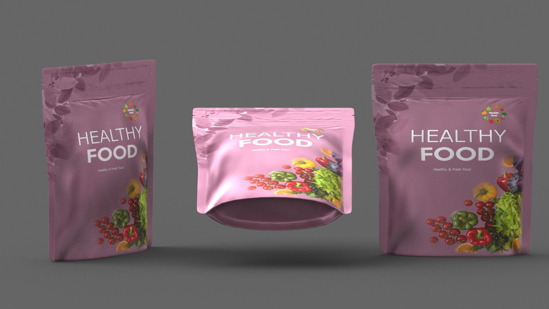 stand up pouch collection v2 PBR 3D model_12