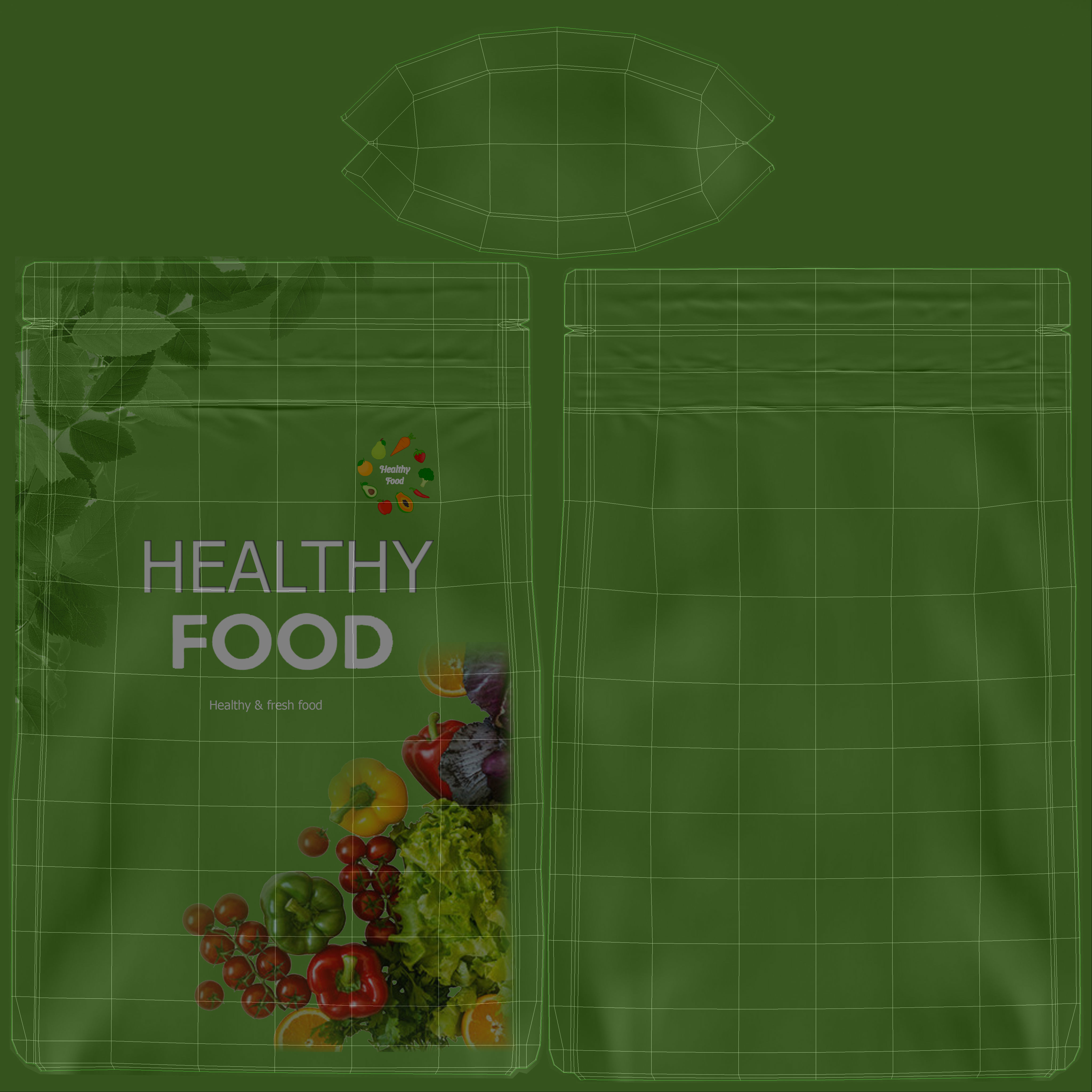 stand up pouch collection v2 PBR 3D model_17