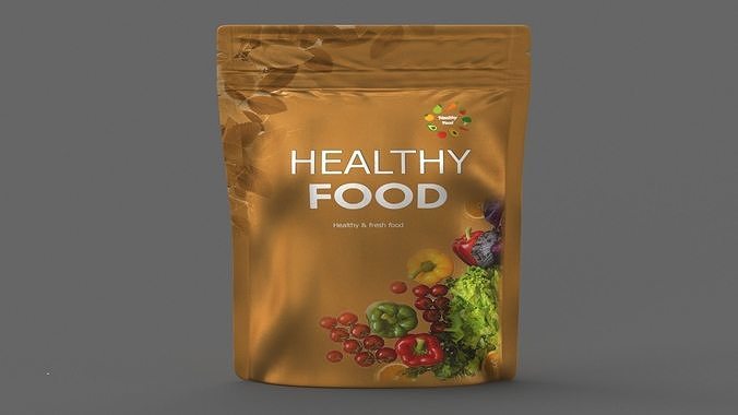 stand up pouch collection v2 PBR 3D model 7