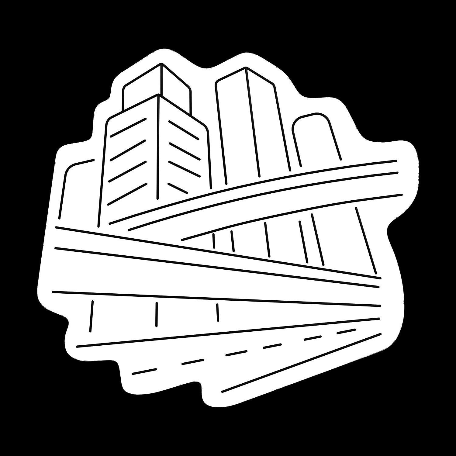 City Skyscrapers City Skyline Neon Sign 3D model_3