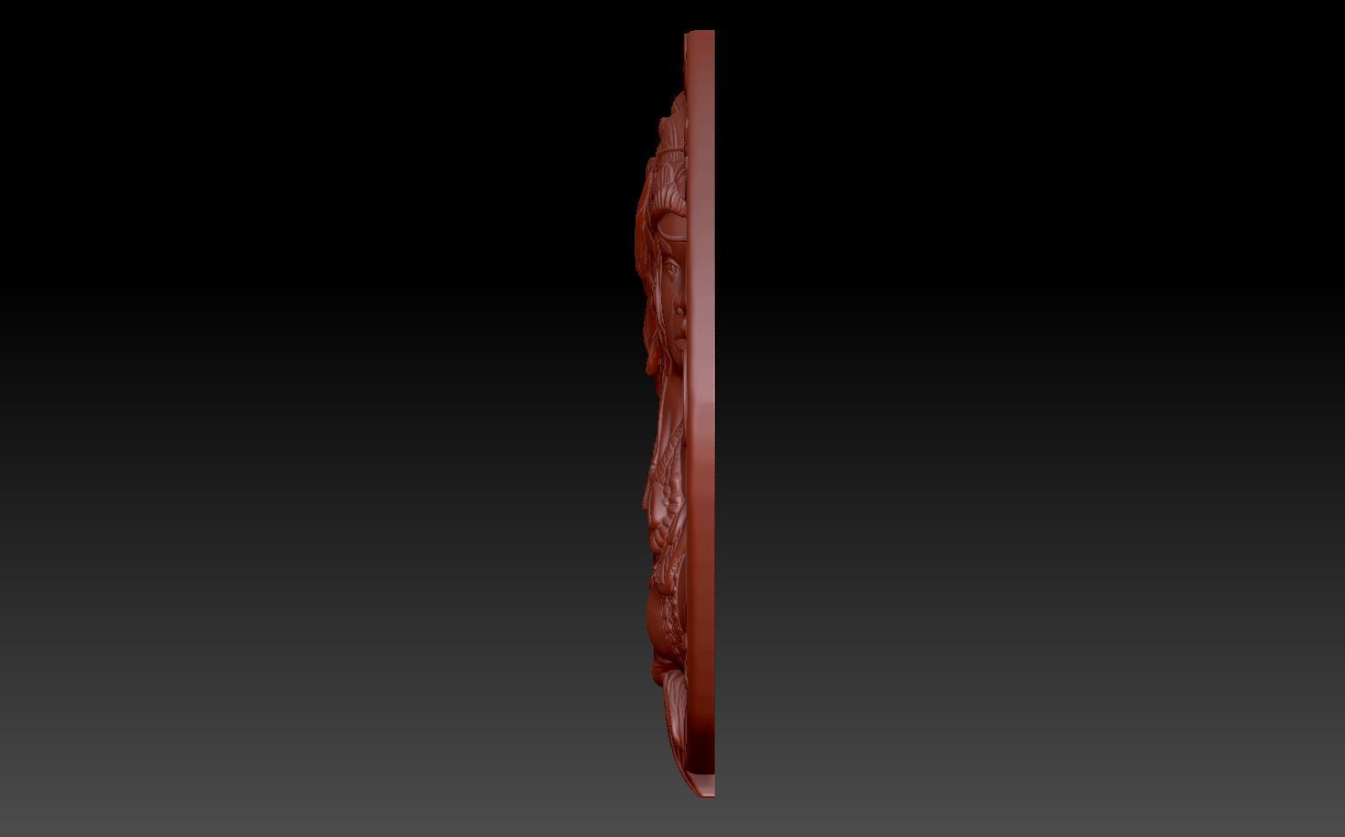 Indian girl 3D print model_1