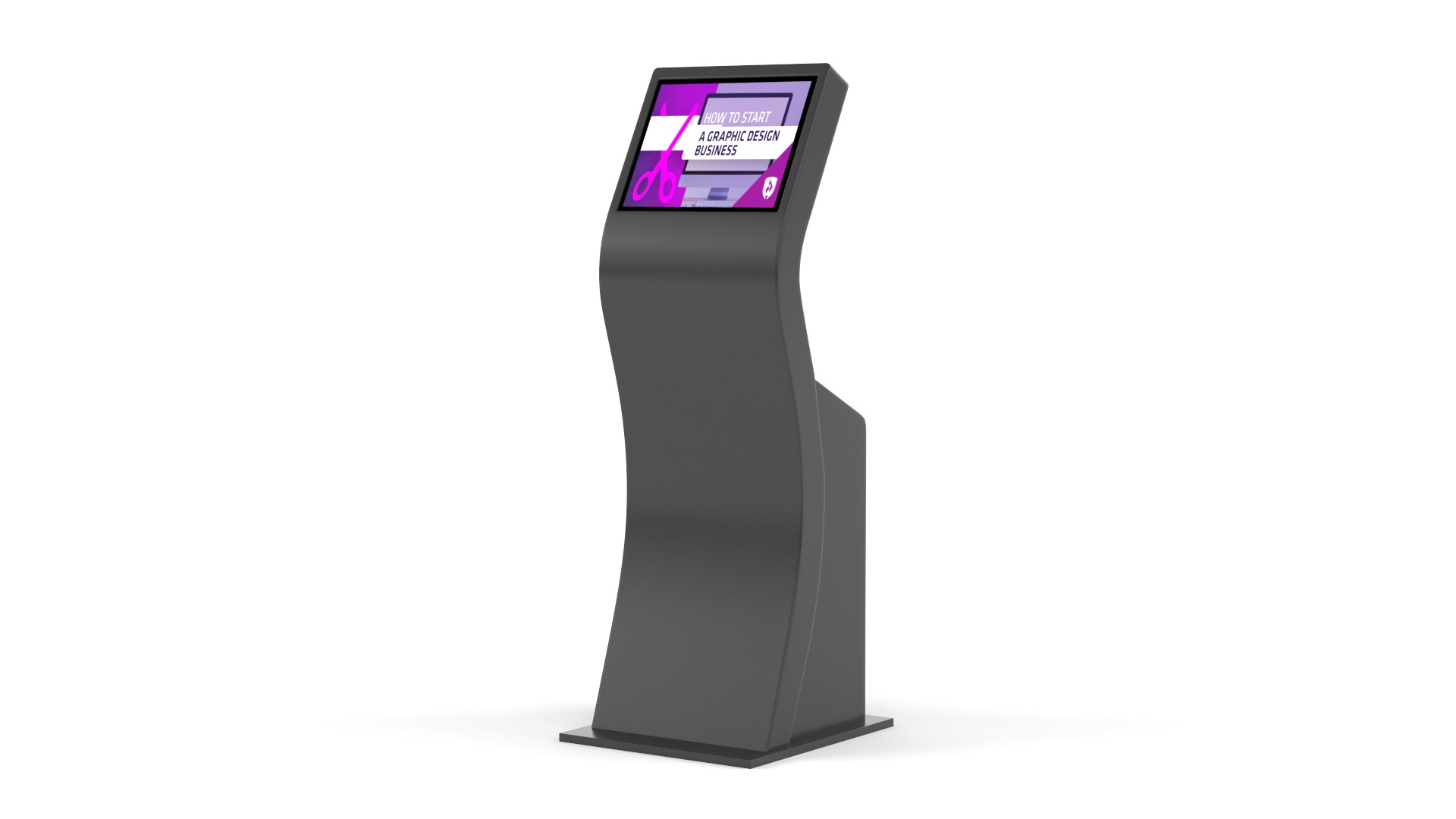 Electronic Kiosk 3D model_2